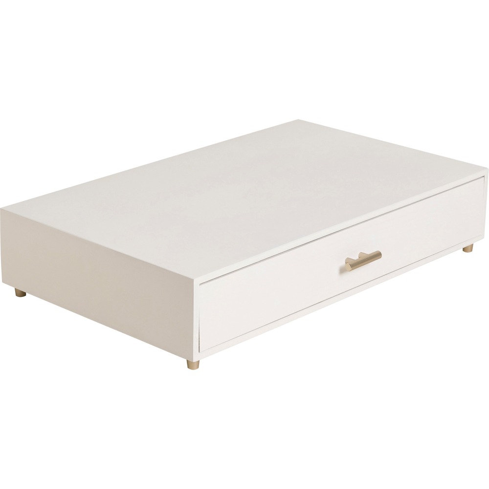 UBR3460U0206 - Inspired by furniture designs, this Juliet Monitor Stand provides a sophisticated solution for your home or office organization needs. Real wood construction combined with gold-finished, metal hardware details creates an elegant look while remaining exceptionally functional. Stylish, wood monitor stand raises a monitor up to 20 lb. to a comfortable viewing height. Added drawer for storage maximizes your work space. Pair this monitor stand with other pieces from the Juliet Collection for a complementary look.