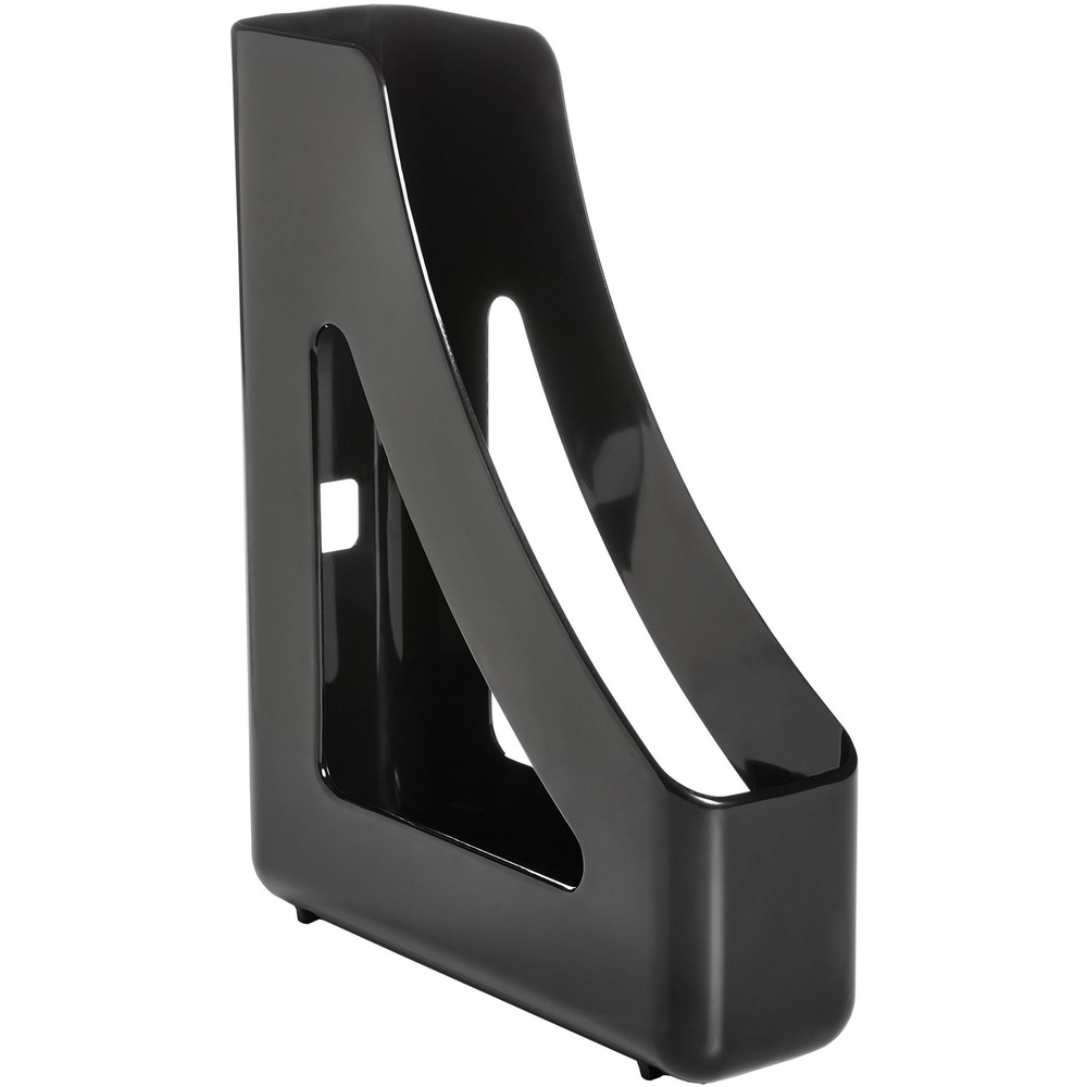 DEF63909 - Store your A4-size documents, magazines and books in this Antimicrobial Magazine File. Easily retrieve file holder from shelves or desk by using the back finger hole. Vertical publication storage provides easy viewing of contents. Magazine file keeps your desk and office space clutter-free and organized. Strong, durable material withstands heavy use. Sustainable, clean file holder is an ideal organizational solution for busy professionals, students, teachers or at-home workers. SteriTouch, an antimicrobial agent, prevents the growth of odor-causing microorganisms, mold and mildew to protect the file holder from degrading.