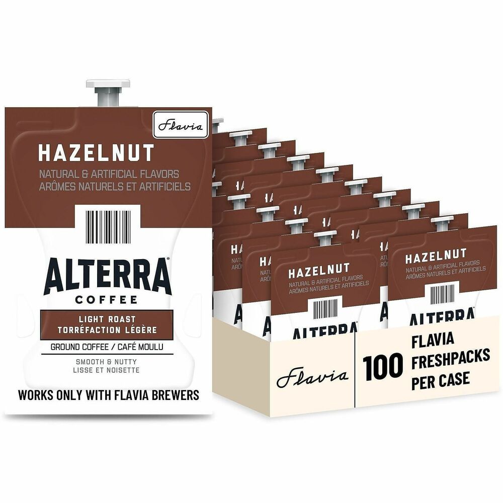 LAV48011 - Enjoy a luxurious blend of medium-roasted beans and the continental flavor of hazelnuts with Alterra Hazelnut. Each Freshpack contains the exact amount to brew a perfect single cup of coffee and acts as the brew chamber for your drink so your cup never tastes like the last beverage that was brewed. Freshpacks are used in Flavia Creation 150, Creation 200 and Creation 500 (all sold separately). Simply slip the pouch into the pack door, and the machine pierces the pack seal to create your delicious beverage. For single-serve sustainability, innovative pouches are 100 percent recyclable through Terracycle. More than 30 percent of this coffee originates from Rainforest Alliance Certified farms. More from the Manufacturer