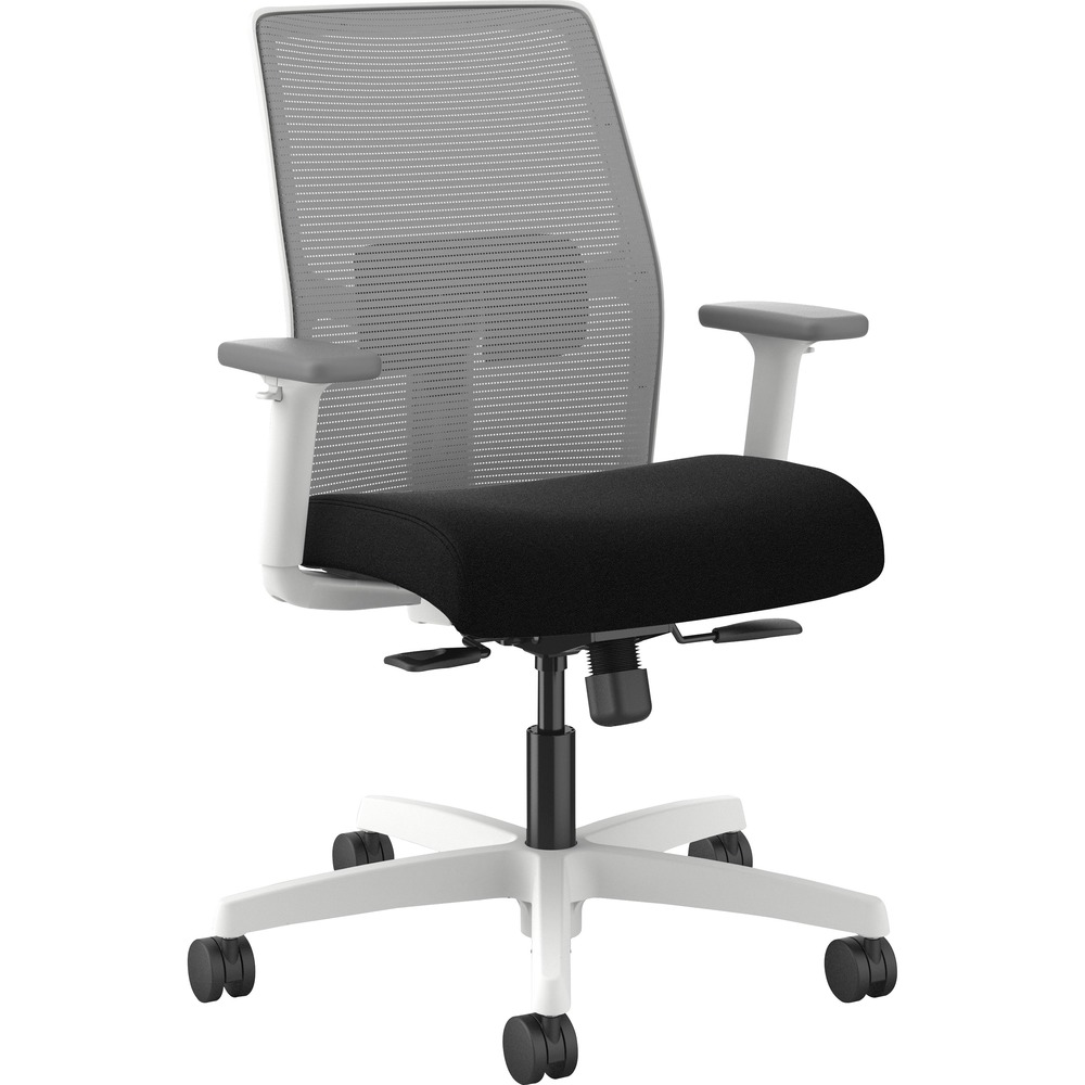 HONI2Y1AHFC10DW - With stylish design, customizable control and advanced features, Ignition Low-back Task Chair with a four-way stretch mesh back delivers more than the comfort everyone wants from an office chair. Synchro-tilt control mechanism with seat slider reclines the back and seat in the perfect ratio to give you a natural posture whether sitting upright or leaning back. Breathable, four-way stretch mesh back in a Fog color cradles your spine with natural lumbar support and increases airflow. Arms adjust in height and width while lumbar and cushioned fabric seat in black adjust in height to provide a custom fit. Other functions include pneumatic seat-height adjustment from 16-3/4" to 21-1/4" , 360-degree swivel, tilt tension and tilt lock. Seat measures 18-1/2" wide x 16" deep. Back size is 17-1/2" wide x 19" high. Easy-to-assemble low-back chair holds up to 300 lb. and features a Designer White frame.