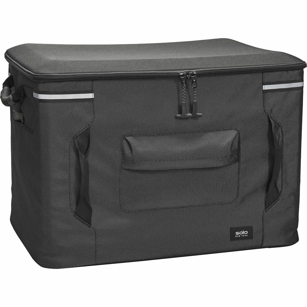 USLSSC11010 - Lightweight and durable, the Pro Transporter 128 Non Roller Travel/Luggage Top Case transforms moving goods and products. Whether used displaying at a tradeshow, catering an event or shipping across the country, this case is effortless to stack on top of Solo Pro Transporter 128 Roller Travel/Luggage Bottom Case (not included), roll through an airport and fully collapse for easy storage. Wire-frame panels remove to take a top and bottom case from 38" high to 10" high. Top case collapses to 3-1/2". Align and secure multiple cases with top-to-bottom buckle system. Guard your contents with lockable zippers. Bottom case is equipped with 360-degree, easy-glide wheels to effortlessly move heavy loads. Molded, hard-sided lid is armored for bumps. High capacity of 128 liters (33.8 gallons) means fewer trips to pack and transfer products. Case complies with airport check-in and features full-panel zipper compartment, built-in shipping window, easy-access ID holder and reflective safety strips.