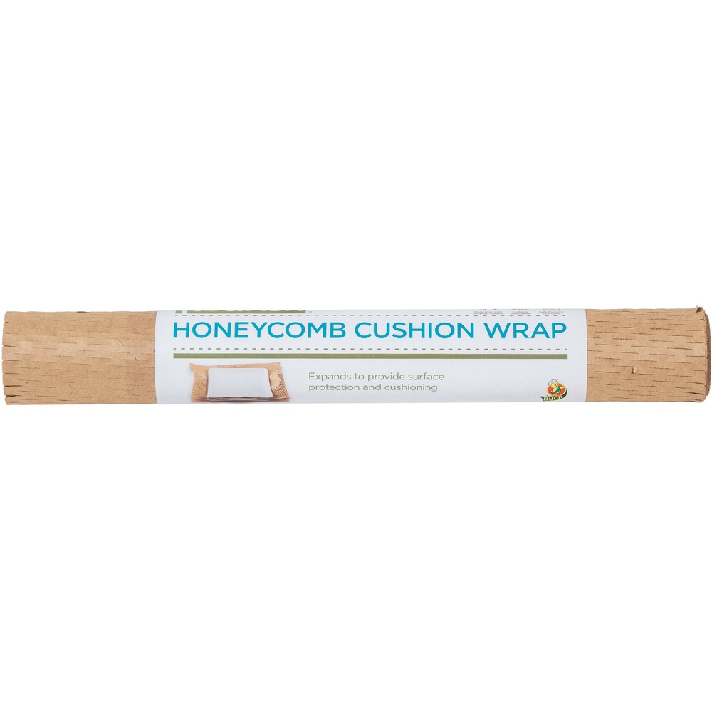 DUC287489 - Flourish Honeycomb Cushion Wrap protects your items while they're in the mail or on the move with this sustainable option to traditional bubble cushioning. Interlocking paper structure attaches to itself so no tape needed. Simply fold the paper over to secure. Die-cut honeycomb stretches easily to create loft and cushioning that protects items during mailing or moving. Space-saving roll is easy to store when not in use. Wrap tears easily by hand - no knife or scissors needed. It is ideal for use in moving and shipping boxes to protect items or as void fill. Wrap is made with recycled content and is recyclable in standard, curbside recycle bins for an easy and sustainable mailing and moving solution.