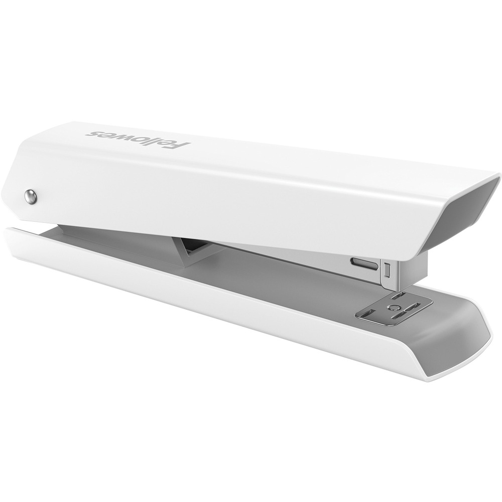 FEL5011401 - With Microban antimicrobial technology, jam-free performance and easy tacking, the LX820 Classic Stapler is the stapler everyone will want to borrow. It is treated with Microban antimicrobial technology to help prevent bacteria and works 24/7 for an added level of product protection. Smooth, jam-free performance ensures successful stapling every time. Stapler fastens up to 20 sheets at a time with 1/4" staples (not included) and delivers a standard clinch. It opens easily for tacking materials to bulletin boards, or rotate the anvil for temporary pinning. Perfect for home or office, it is built to last and made of premium metal. Stapler holds full strip of staples and features a low-staple indicator. More from the Manufacturer