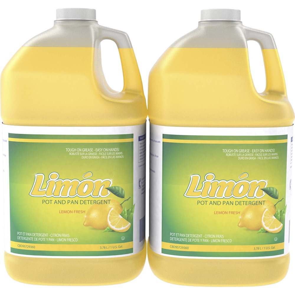 DVOCBD95729360 - Limon Pot and Pan Detergent delivers a powerful clean, making it ideal for the greasiest dishes, glassware, cutlery or pots and pans. Super-concentrated formula is pH-balanced for mildness on hands. Long-lasting suds of this grease-cutting formula provide outstanding cleaning performance. Detergent rinses clean for an impressive shine and leaves a Lemon Fresh scent. It is specifically designed for the institutional and foodservice environment. Dilution ratios include 1:256 and 1:512.