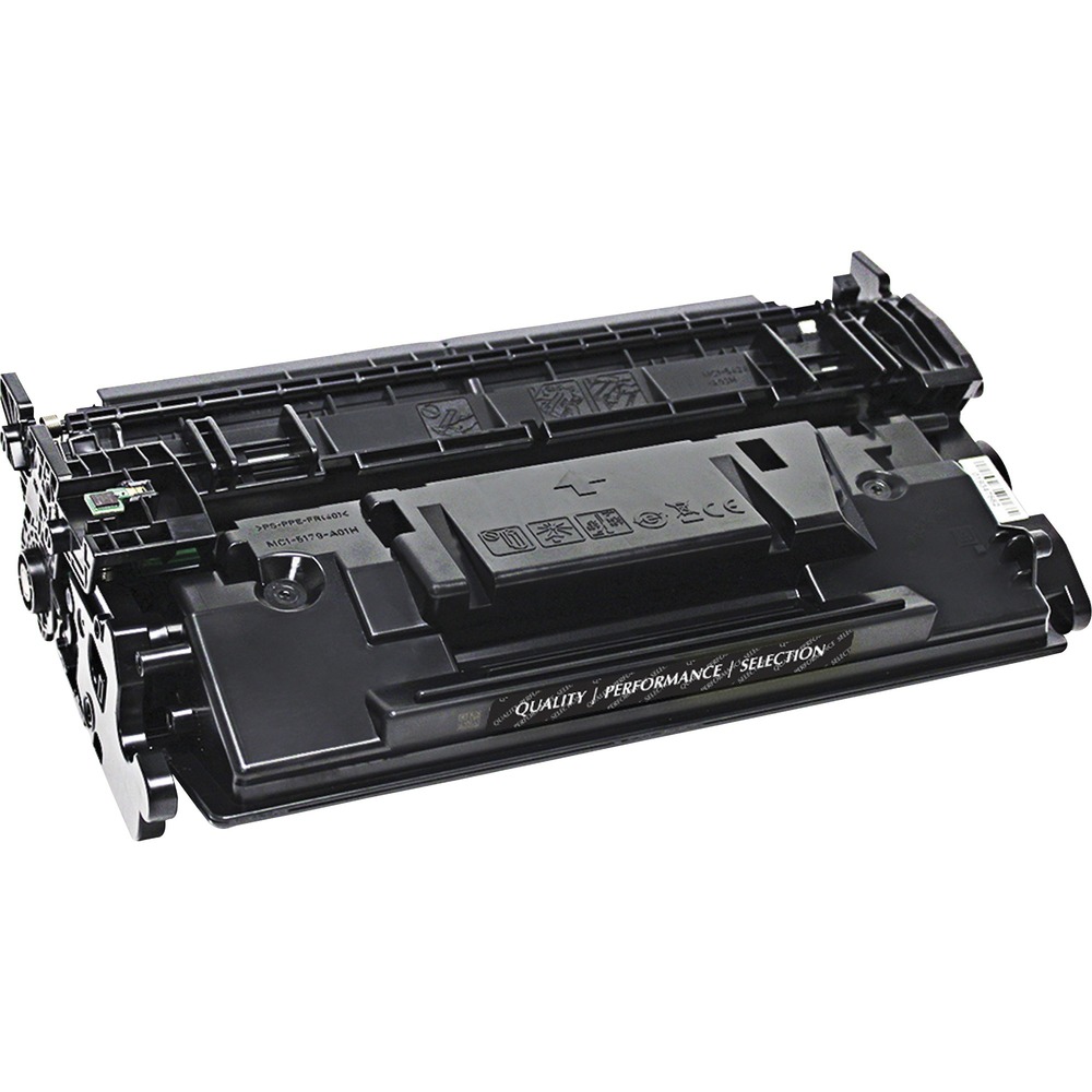 NSN6903164 - Remanufactured toner cartridge is designed for use in HP LaserJet Pro M402dn, M402dw, M402n, M402dne, M426fdn and M426fdw. AbilityOne toner provides strategic opportunities to address a variety of customer needs, including significant savings, guaranteed performance, compliance with executive orders and free recycling solutions. Plus, every purchase creates jobs for people with disabilities. TAA-compliant cartridge is assembled in the U.S.A., made using 35 percent post-consumer content and meets ISO 14001 recycling standards. High-yield cartridge yields approximately 9,000 pages.