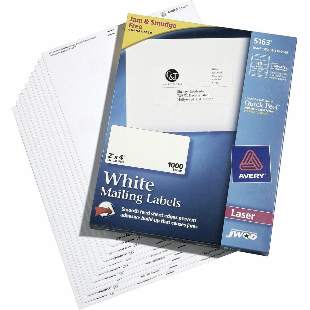 NSN3360540 - Versatile, self-adhesive labels are compatible with laser printers and feed automatically from your paper tray. Labels feature a special feature called TrueBlock that completely covers everything underneath so you can reuse mailing tubes, boxes and more. EasyPeel labels bend to expose a Pop-up Edge. Bright white labels have permanent adhesive and are jam-free and smudge-free.