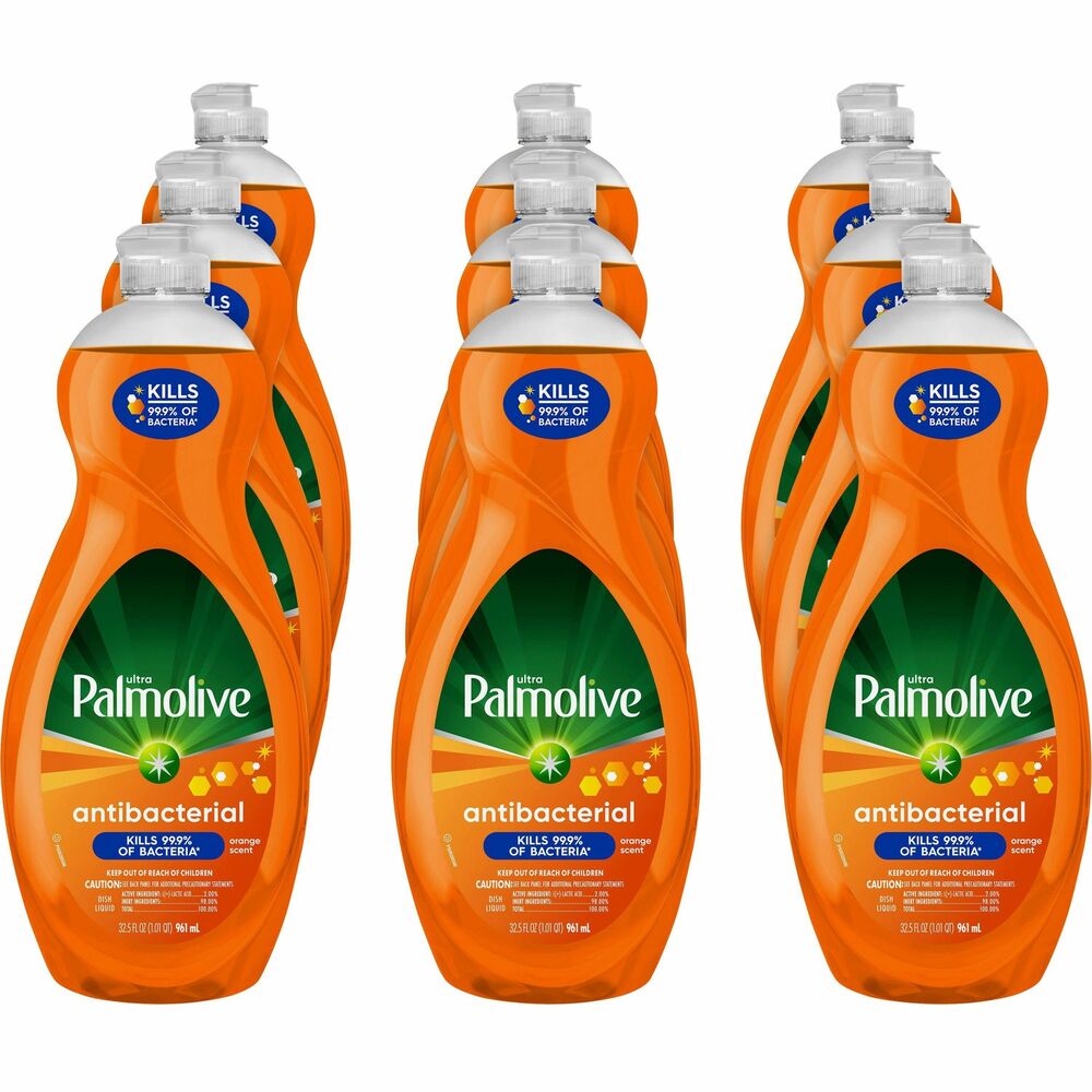 CPCUS04274ACT - Ultra Palmolive Antibacterial Dish Liquid is approved to kill 99.9 percent of bacteria, allowing you to wash away more than just baked-on grease and giving you peace of mind that your dishes are as clean as can be. It uses a plant-based active ingredient and no harsh abrasives or phosphates to leave your dirtiest dishes, pots and pans sparkling clean. With a mild citrus scent, this dish liquid combines the best of both worlds: residue-free cleaning with antibacterial action on dishes.