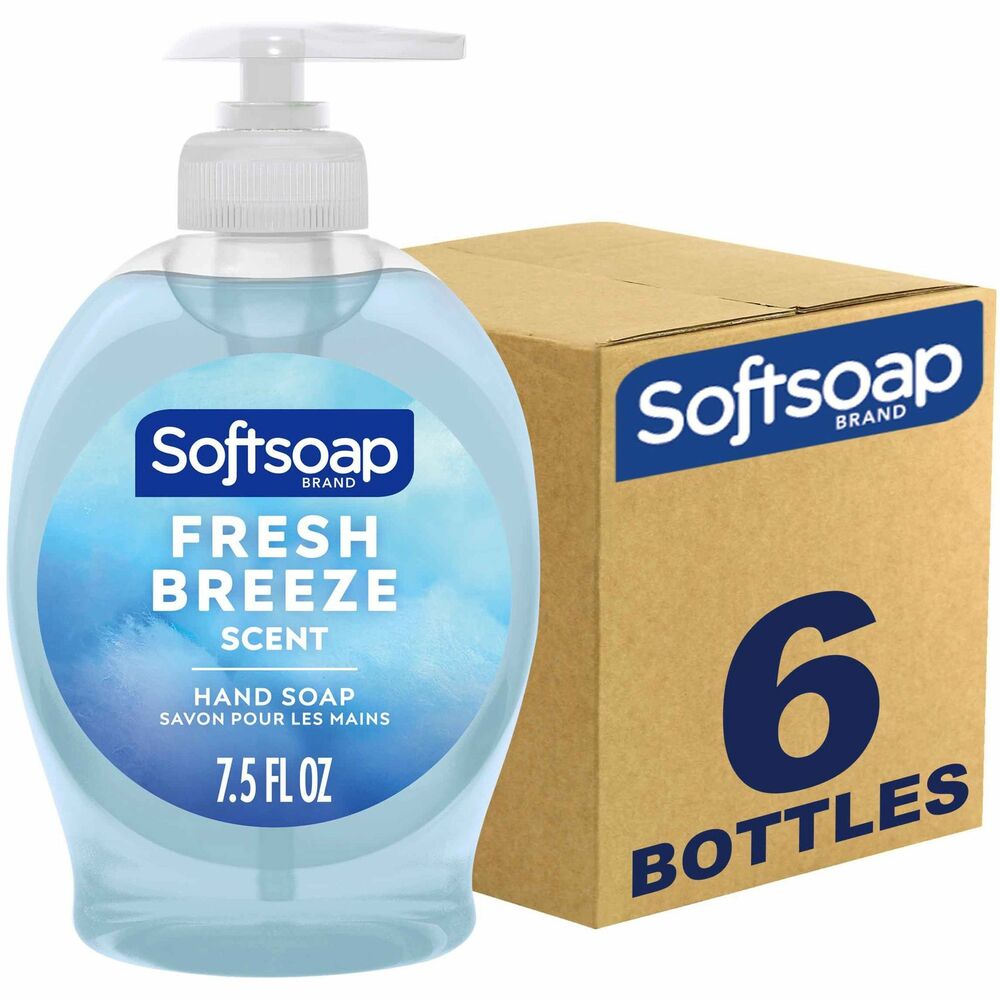 CPCUS04964ACT - Softsoap Liquid Hand Soap, Fresh Breeze delivers an effective clean with a light fresh scent. Rich lather keeps your hands feeling clean and soft. This dermatologist-tested, handwash formula washes away dirt and bacteria for a reliable and refreshing clean.