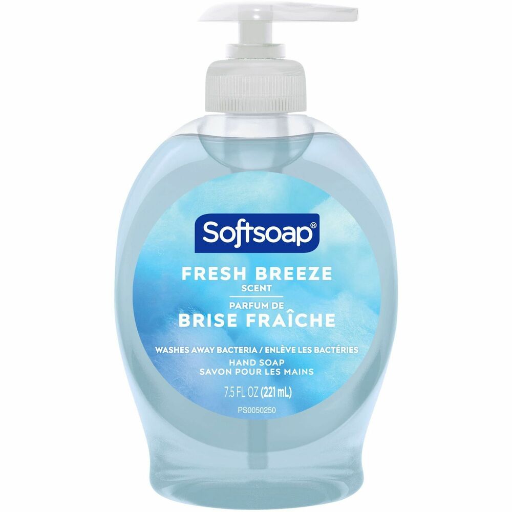 CPCUS04964A - Softsoap Liquid Hand Soap, Fresh Breeze delivers an effective clean with a light fresh scent. Rich lather keeps your hands feeling clean and soft. This dermatologist-tested, handwash formula washes away dirt and bacteria for a reliable and refreshing clean.