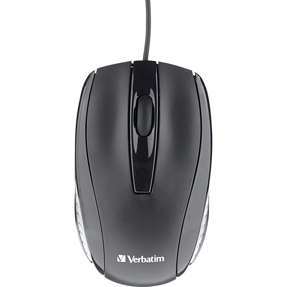 VER70733 - Corded Optical Mouse delivers functionality and design. This stylish mouse has been ergonomically designed to fit your hand comfortably - whether you're working with a desktop or laptop computer. With its high-resolution optical technology, this three-button mouse also offers smooth, precise tracking and a precision scroll wheel for easy scrolling. Ideal for your notebook, ultrabook and desktop computer, optical mouse is compatible with PCs and Macs with a USB-A interface. Use with Windows, MacOS, Chrome OS, Linux Kernel 2.6 and higher.