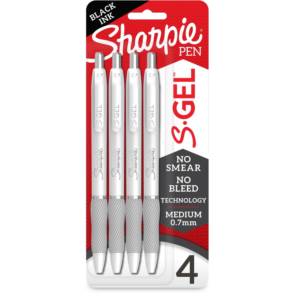 SAN2126207 - The power of Sharpie comes in a gel pen with the Sharpie S-Gel. With no-smear, no-bleed technology and bold ink, this Sharpie pen delivers always-vivid writing. It's a high-performance gel pen with a sleek, professional look that makes it a writing instrument you won't want to loan out. Contoured rubber grip delivers comfortable writing during any task. Sharpie S-Gel offers a smooth writing experience perfect for homes, schools or offices. More from the Manufacturer