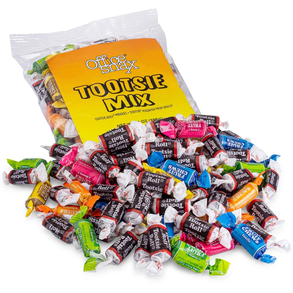 OFX00658 - Tootsie Rolls offer an assortment of flavors including original, lime, cherry, lemon, vanilla and orange. They are ideal for breakroom or reception. Candy is individually wrapped.