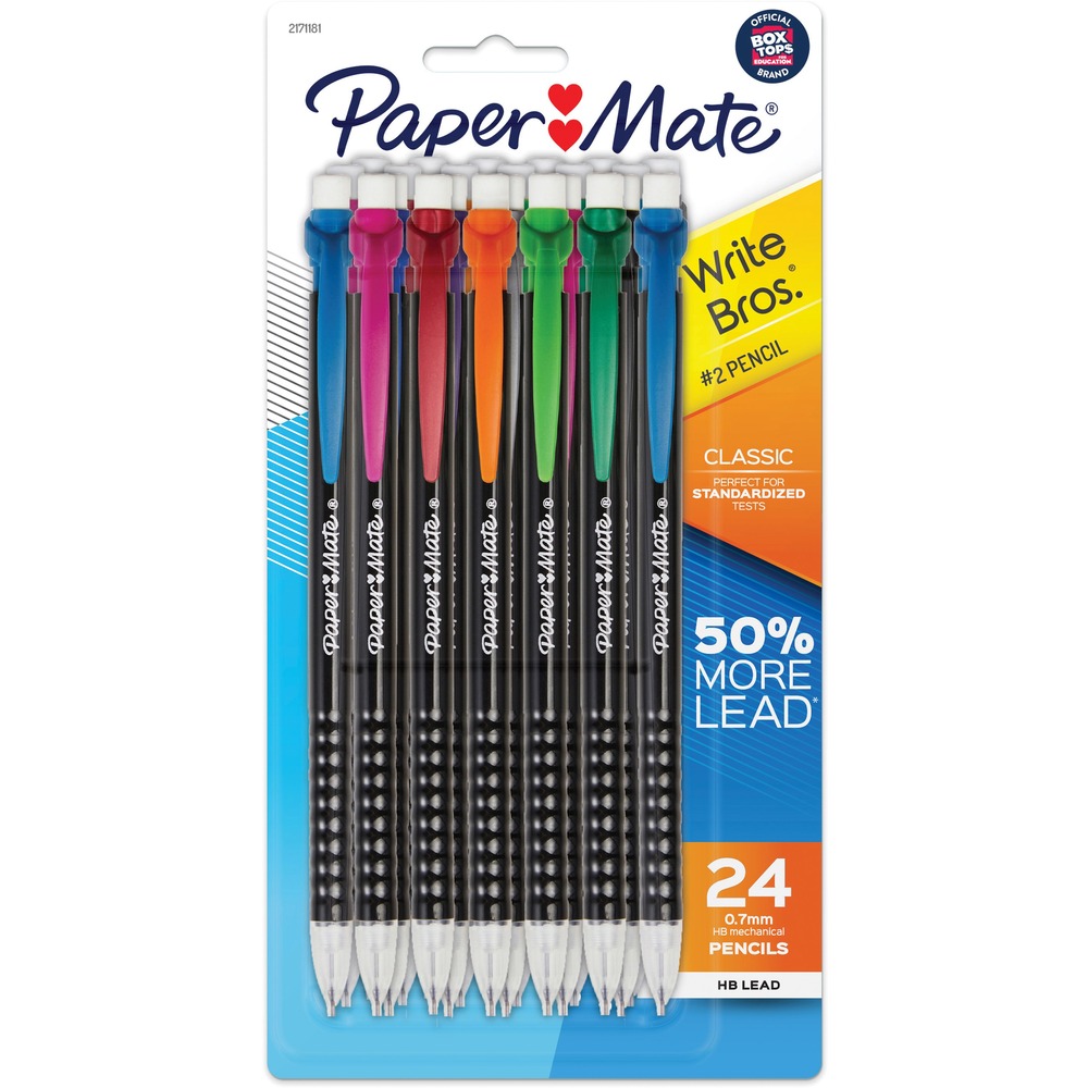 Paper Mate 0.7mm Mechanical Pencils - 0.7 mm Lead - Assorted Barrel ...