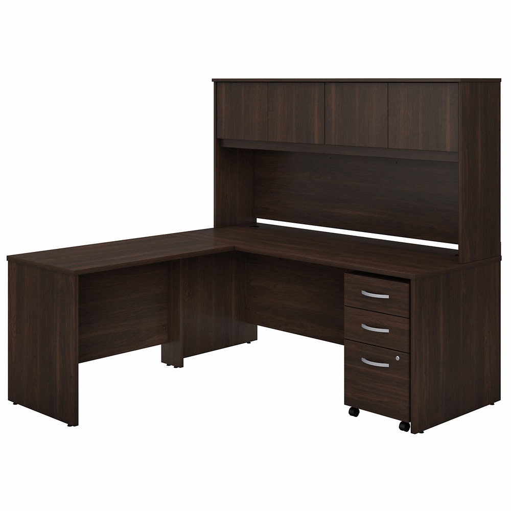 BSHSTC006BWSU - Studio C L-Shaped Desk with hutch delivers a comfortable design and fresh finish that looks great anywhere. With a thick surface, extended modesty panel and clean lines, the L-Shaped Desk conveys a classic look with a finish to fit any work space. Thermally fused laminate finish, durable edgebanding and sturdy end panels resist scratches, stains and dents while standing up to the rigors of a 40-plus hour work week. Keep pesky computer cords out of your way with the cable-management system. The 42W Return attaches to either side of the desk to form a left-handed or right-handed, L-shaped layout. Hutch conveniently stores office supplies, books and more. The 3-Drawer Mobile File Cabinet rolls with you throughout your office or remains in place as needed on any surface. One file drawer accepts legal/letter/A4-size paperwork while two box drawers organize small office supplies. A single lock secures the two bottom drawers to protect sensitive documents and personal items.