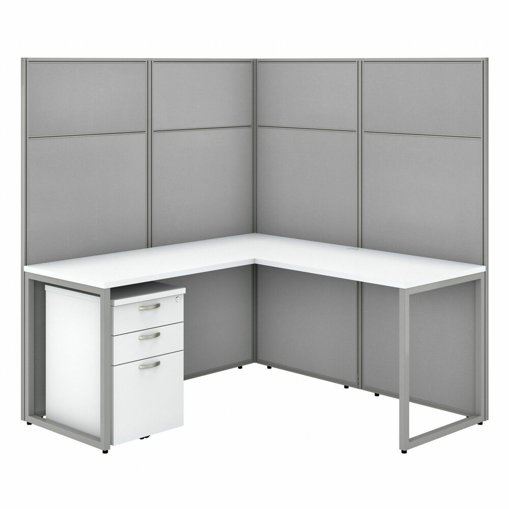 BSHEODH36SWH03K - Easy Office is a contemporary open office solution for one to one hundred. Commercial office sets are designed for fast setup and easy use every day. Thermally fused laminate desktops (1" thick) support up to 200 lb. each and are resistant to scratches and stains. When included, metal framed hardboard panels (1" thick) are covered with contemporary fabric upholstery. Furniture is tested to meet ANSI/BIFMA quality standards for safety and performance..