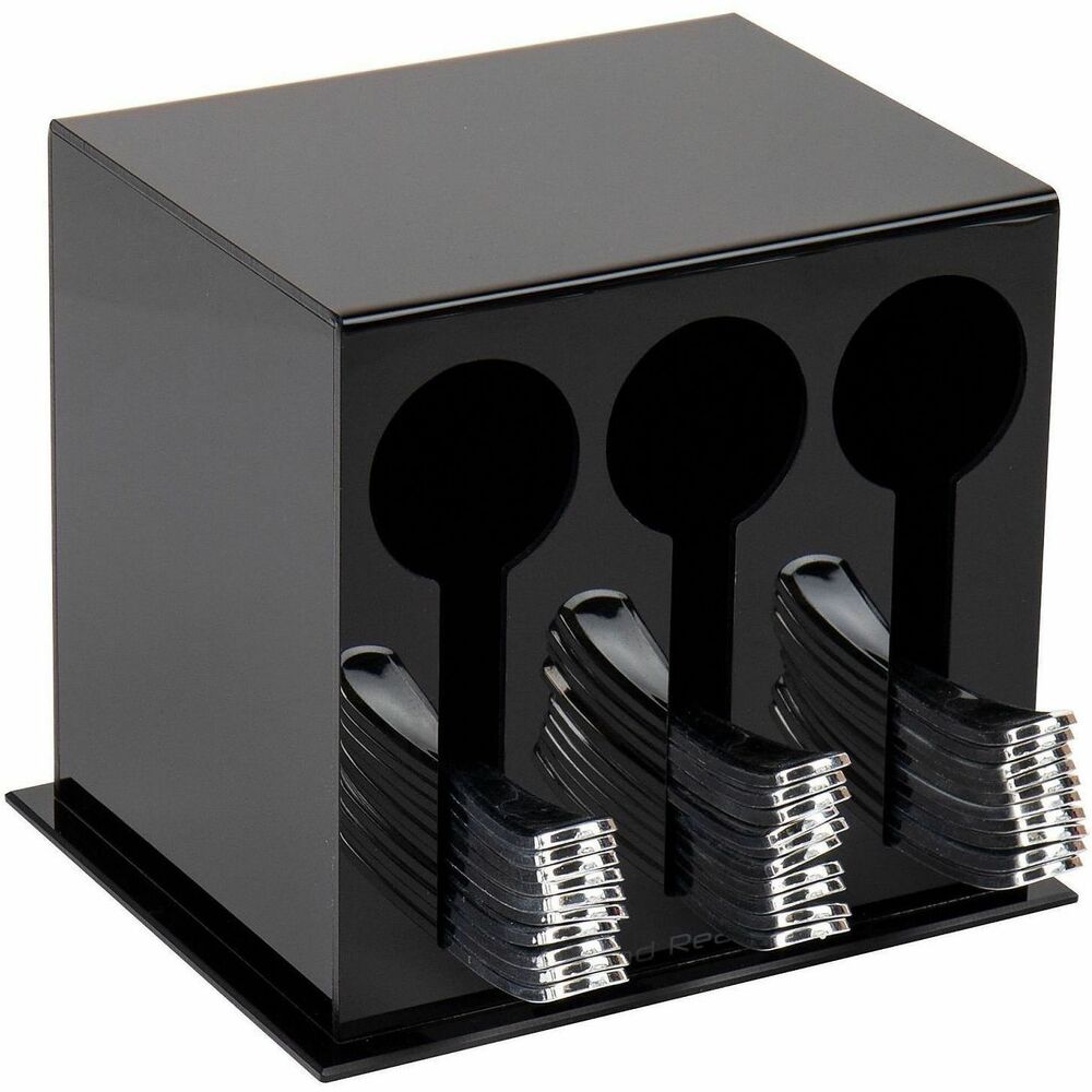 EMS3CSTORBLK - Compact and versatile Mind Reader Cutlery Dispenser and Organizer brings elegance and practicality to any table. Neutral and compact design seamlessly integrates into most any setting, including restaurants, coffee shops, diners or even your kitchen. Beyond aesthetics, specialty design also maximizes space and reduces clutter. Created to hold up to 24 pieces both wrapped and unwrapped cutlery, this utensil stand provides an organized and tidy way to store your utensils, enhancing ease of access and visual appeal. Ample width accommodates different types of cutlery. Made from sturdy, light-weight plastic, it promises durability and easy cleaning. Easily organize coffee stations and buffets, or use for outdoor events like campouts, reunions and picnics.