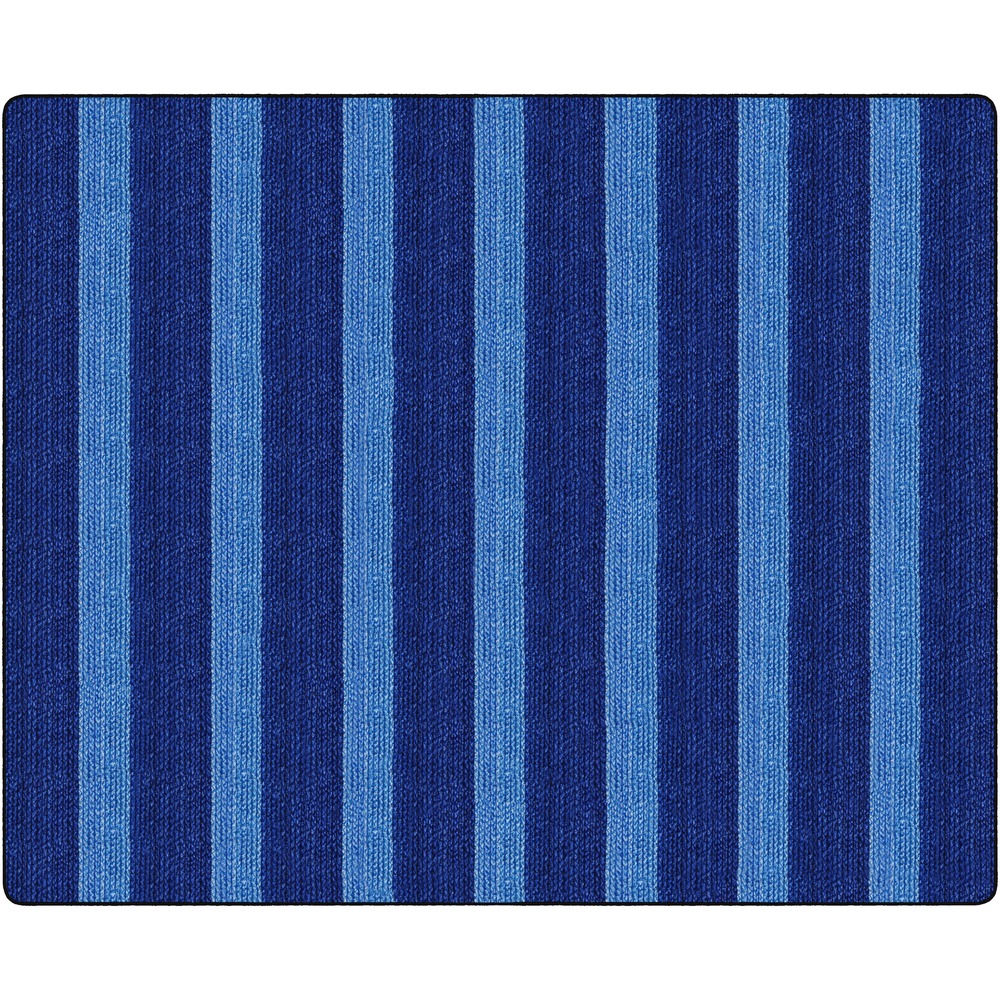 FCIFA100658FS - Cozy Basketweave Stripes Rug creates a homey charm and brings comfort to your classroom floor. Photoreal image provides the texture of a woven rug to your floor without sacrificing size, durability or softness. Unique, old-school design captures the eye while forming a great place for students to gather.