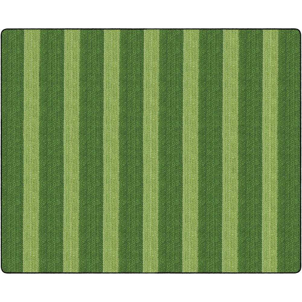FCIFA100758FS - Cozy Basketweave Stripes Rug creates a homey charm and brings comfort to your classroom floor. Photoreal image provides the texture of a woven rug to your floor without sacrificing size, durability or softness. Unique, old-school design captures the eye while forming a great place for students to gather.