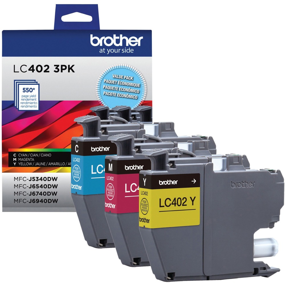 BRTLC4023PKS - Up to 550-page yield per cartridge. LC4023PKS cartridges are for use with the following Brother Colour Inkjet All-In-One printers: MFC-J5340DW, MFC-J6540DW, MFC-J6940DW. Pack of 2.