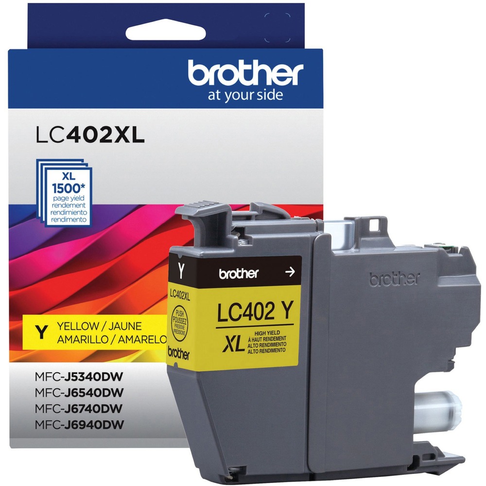 BRTLC402XLYS - Brother Genuine ink is intelligently engineered to work seamlessly with your Brother color inkjet printer to deliver results and reliable performance. It produces sharp prints and vivid colors that withstand the test of time. This high-yield ink cartridge delivers high-quality prints, reliable page yields and exceptional value. It is designed for use with Brother Color Inkjet All-In-One printers MFC-J5340DW, MFC-J6540DW, MFC-J6740DW and MFC-J6940DW. Ink cartridge yields approximately 1,500 pages.
