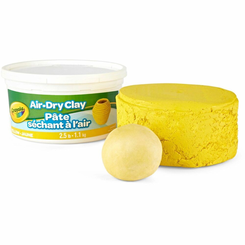 Crayola Air-Dry Clay - Art, Classroom, Art Room - Yellow - 1 Each