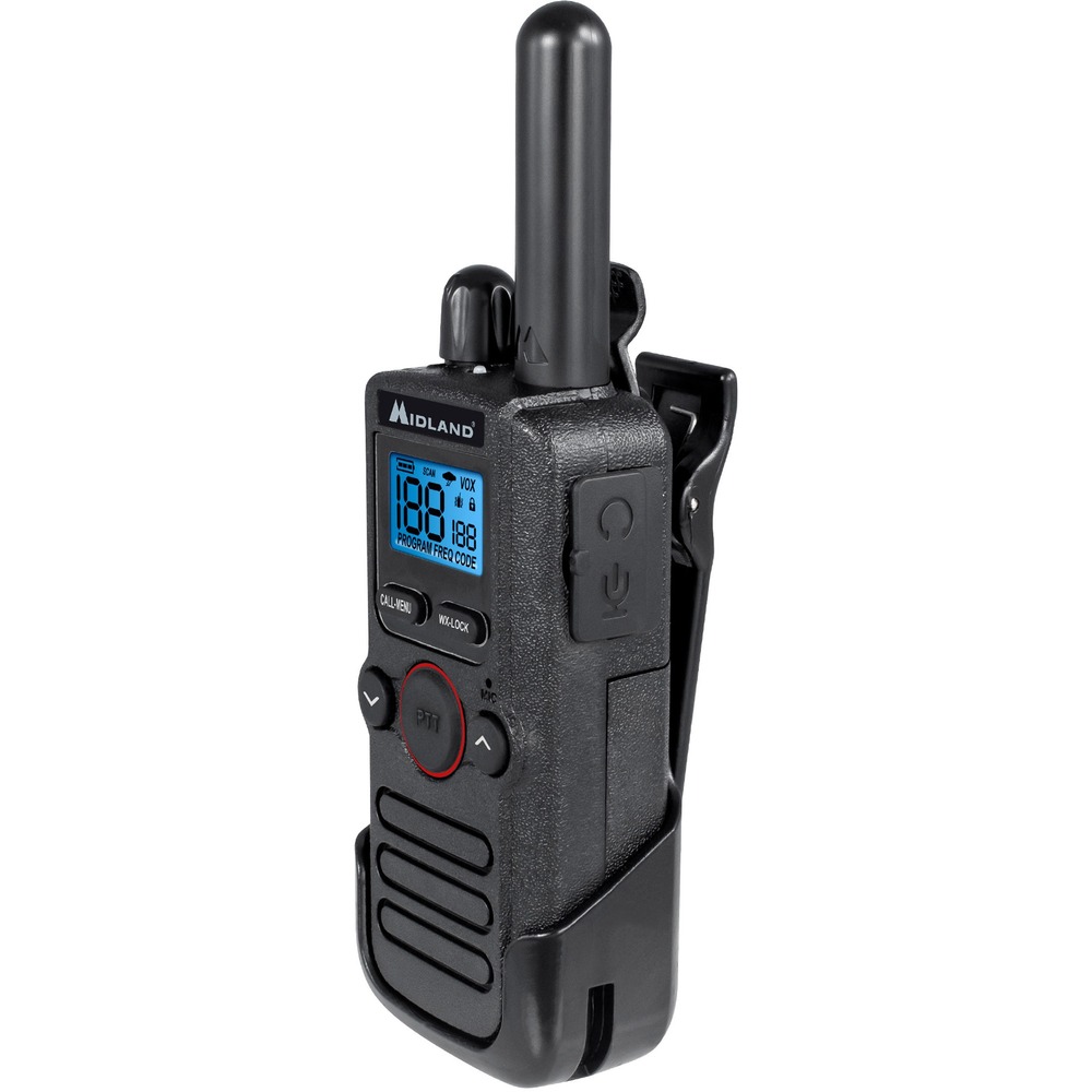 MROBR180 - This lightweight, Biztalk BR180 Compact Business Radio is packed with performance in a 4.6 oz. small design. The 1-watt transmitter provides crystal-clear communication without overpowering other connections. It is designed for restaurants and specialty retail stores to use frequencies designated just for business. Others using consumer-grade FRS radios cannot eavesdrop on your conversations. Battery life lasts up to 14 hours for all-day use. Battery alert lets you know when to recharge. It rapidly charges in just 5 hours. Radio is pre-programmed with four popular frequencies with 99 frequencies in the channel bank and 142 privacy codes. Easily read screen thanks to LCD with backlighting. Get your latest emergency weather reports with the NOAA weather alert. Radio includes a comfortable, Ear Wrap headset.