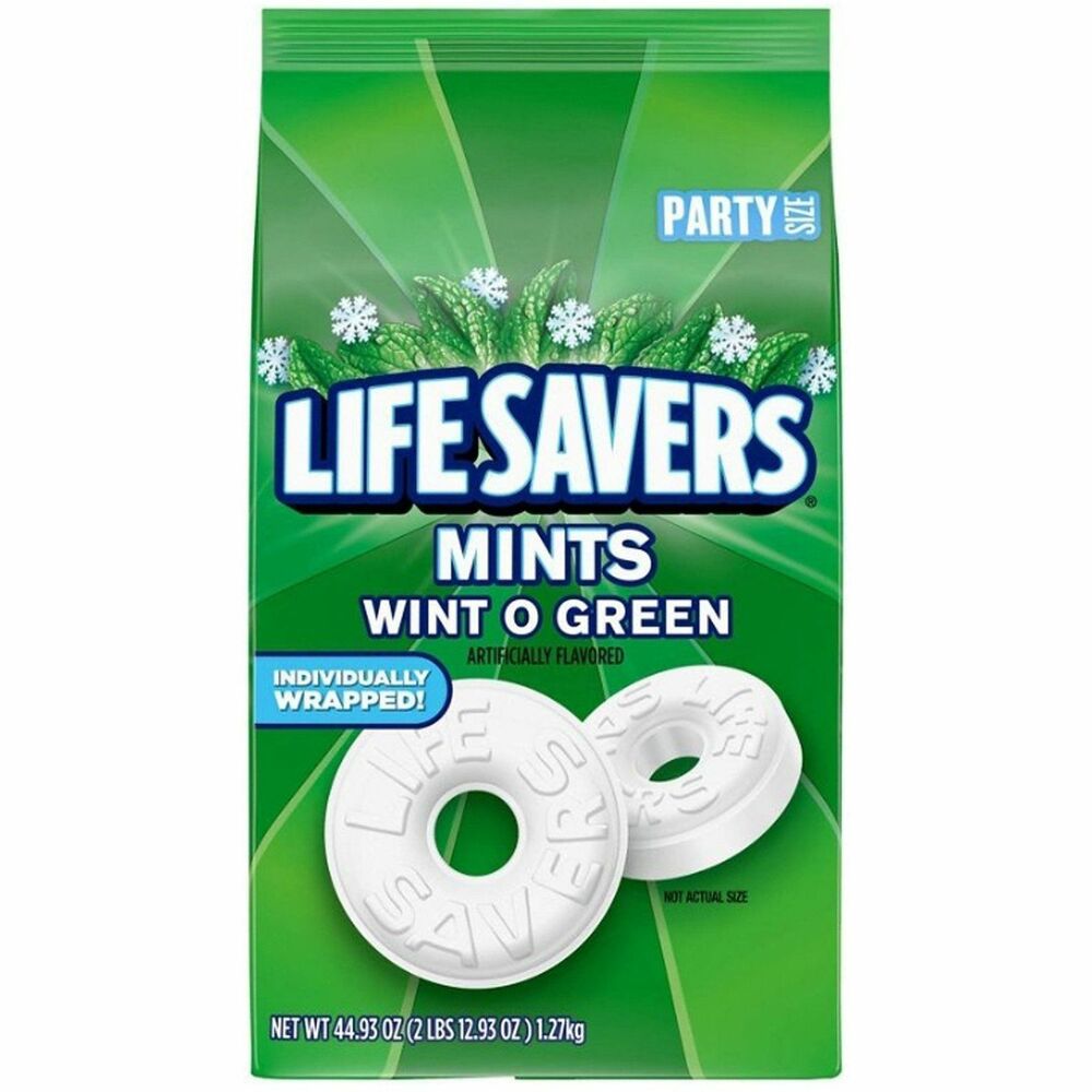 OFX29060 - After nearly 100 years, Life Savers Wint O Green candy remains a refreshing favorite. Wintermint-flavored hard candy offers icy fresh breath in an instant. It is the ideal treat for freshening your breath after morning coffee or a long lunch break. Individually wrapped candy is also a sweet treat in the afternoon.