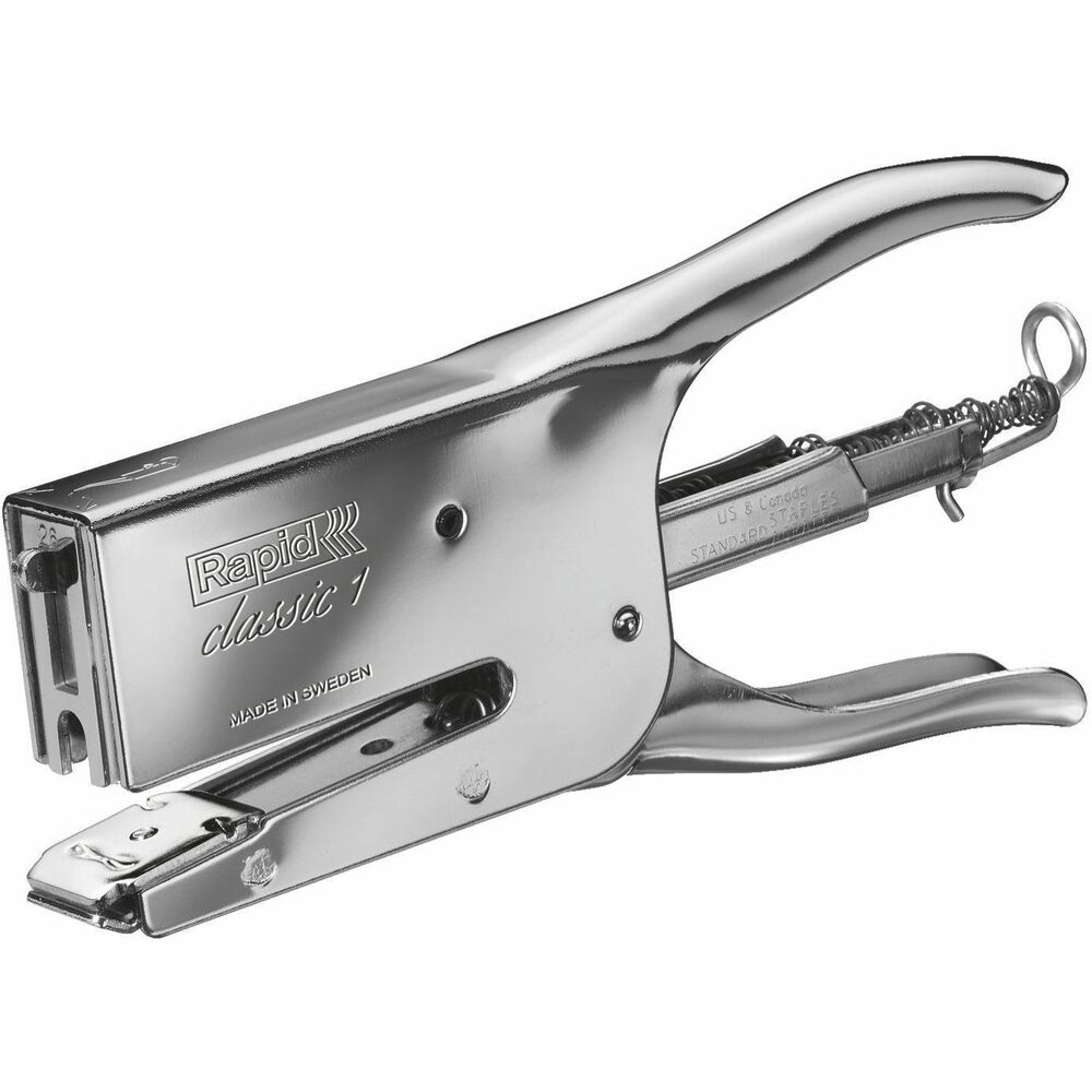 Rapid Classic K1 Plier Stapler - Staples Upto 50 Sheet - Staple Size: 0.25" , 0.31" - Back Loading - Metal