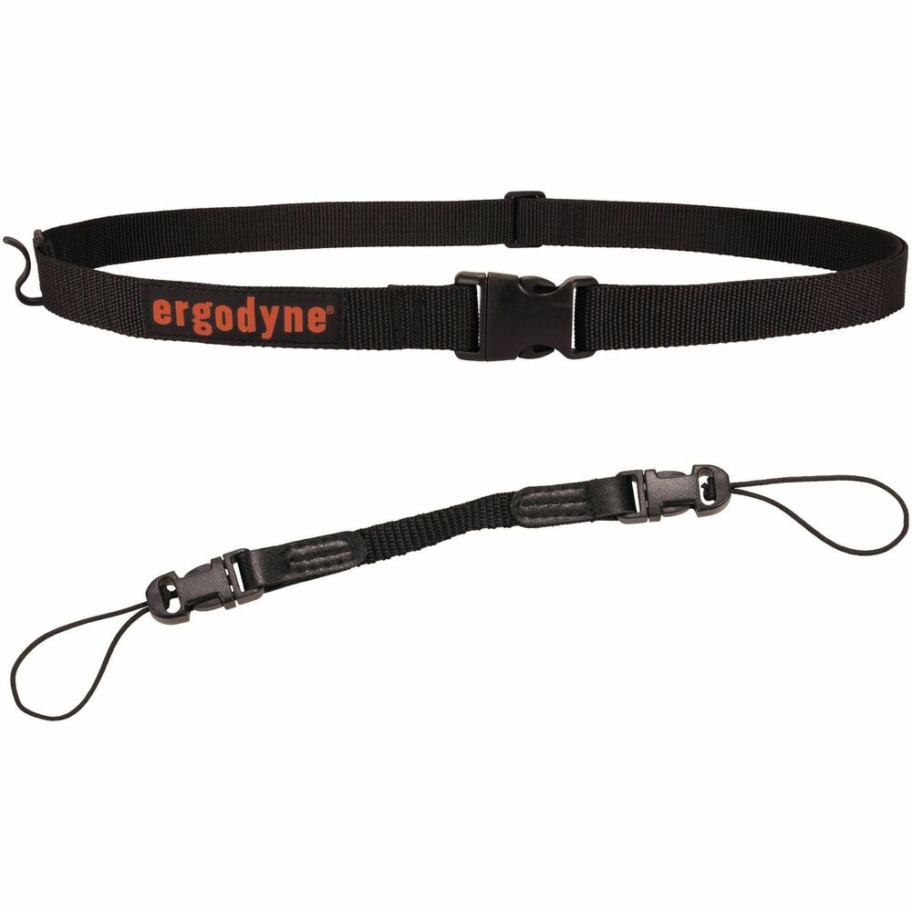 EGO19168 - Squids 3135 Bar-Code Scanner Belt & Hook is designed for use with the included Squids 3136 Bar-Code Scanner Adapter Strap to keep bar-code scanners secure and accessible during warehouse and distribution work. Industrial-grade scanner belt is built with a heavy-duty webbing strap and buckles for work in the harshest environments. Durable hook securely holds the adapter strap on your hip to keep scanners at-the-ready. Curved buckle fits comfortably against your waist for all-day wear and is easily accessible for quick on/off. Scanner adapter strap prevents expensive scanners from being dropped, causing damage to the scanner, other equipment or workers on the job. It is ideal for cordless bar-code scanners in warehouses, distribution centers, material inventory on construction/steel sites, airline baggage and grocery/personal shopping.