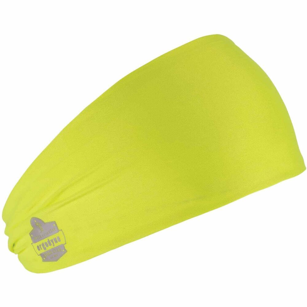 EGO12703 - Chill-Its 6634 Cooling Headband is a low-profile, high-visibility wrap that wicks away sweat and moisture when worn dry and provides evaporative cooling relief when worn wet. Just soak in water until saturated and then wring out excess water for instant activation and cooling that lasts for hours when worn in environments with suitable airflow. Stretchy performance knit fabric and contoured design ensure a snug, comfortable fit on most head sizes. Low-profile design fits comfortably under a hard hat or helmet and is a great option for those with longer hair/ponytails. This skull wrap is rated to UPF 50+ for protection against the sun's harmful UV rays and features an anti-odor treatment for fresh all-day wear. Reflective accent enhances visibility in low-light conditions. Ideal for construction, landscaping, roofing or anyone working in the heat, machine-washable wrap can also be used to reduce the risk of heat stress for outdoor recreational activities.