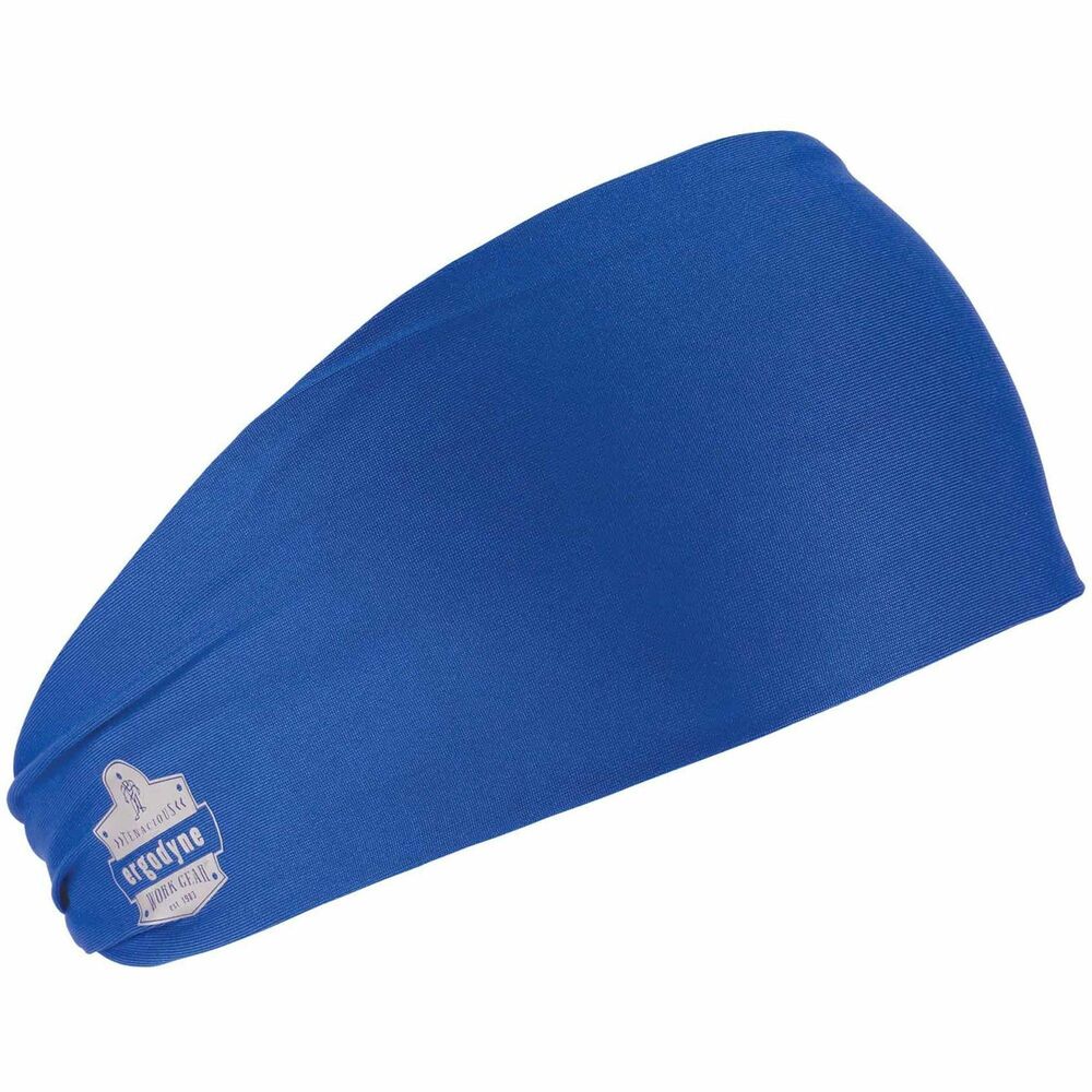 EGO12701 - Chill-Its 6634 Cooling Headband is a low-profile wrap that wicks away sweat and moisture when worn dry and provides evaporative cooling relief when worn wet. Just soak in water until saturated and then wring out excess water for instant activation and cooling that lasts for hours when worn in environments with suitable airflow. Stretchy performance knit fabric and contoured design ensure a snug, comfortable fit on most head sizes. Low-profile design fits comfortably under a hard hat or helmet and is a great option for those with longer hair/ponytails. This skull wrap is rated to UPF 50+ for protection against the sun's harmful UV rays and features an anti-odor treatment for fresh all-day wear. Reflective accent enhances visibility in low-light conditions. Ideal for construction, landscaping, roofing or anyone working in the heat, machine-washable wrap can also be used to reduce the risk of heat stress for outdoor recreational activities.