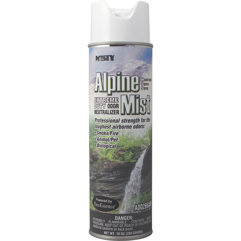 AMR1039394 - Extreme-duty odor neutralizer features a super-dry formula to rapidly and thoroughly diffuse into the targeted air space. The ultra-fine particles have excellent bloom and suspension time without any fall-out, or wet or oily residue. DeoEssence technology integrates a high-performance odor counteractant with the fresh fragrance for maximum performance against the most challenging odors. Spray-through cap allows easy, handheld treatment of air spaces.