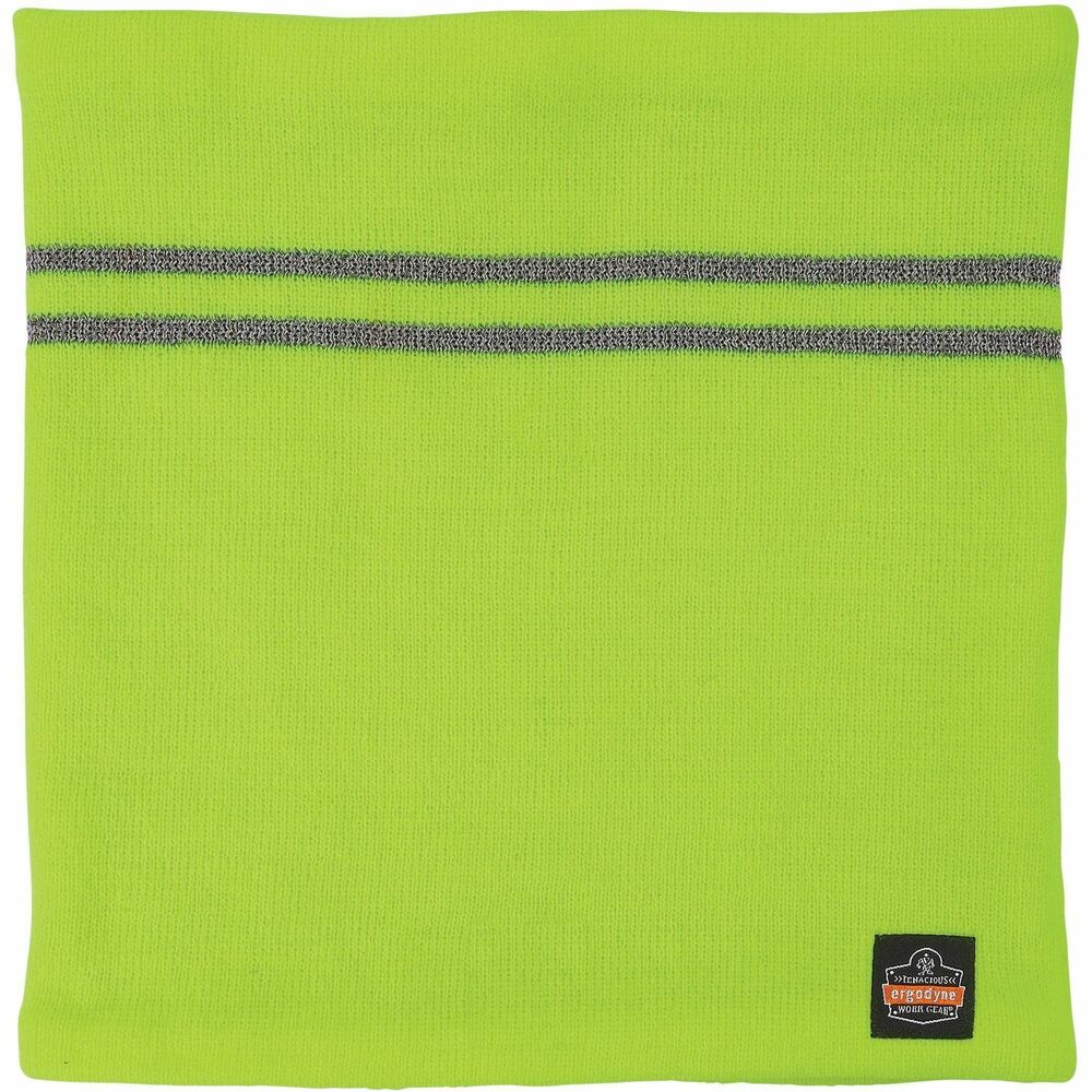 EGO16958 - N-Ferno 6961 Reflective Winter Neck Gaiter provides warm, no-bulk protection from demanding winter conditions. Reflective accents enhance visibility in low-light environments. 100 percent stretchable, acrylic shell with a soft liner provides a snug, cozy fit that keeps cold out. Low-profile design lets you wear alone or under hard hats. 360-degree reflective stripes keep you safe and seen. Strategically placed stripes enhance reflectivity at all angles and create a larger overglow effect when they come in contact with light. Stripes are sewn directly into the gaiter, reducing tears and rips when stretched or worn. Versatile, one-size neck warmer can be worn around your neck or pulled over your mouth, nose and ears. It is ideal for those working in low-light environments or at night in industries such as construction, transportation, warehousing, refrigerated areas and more.