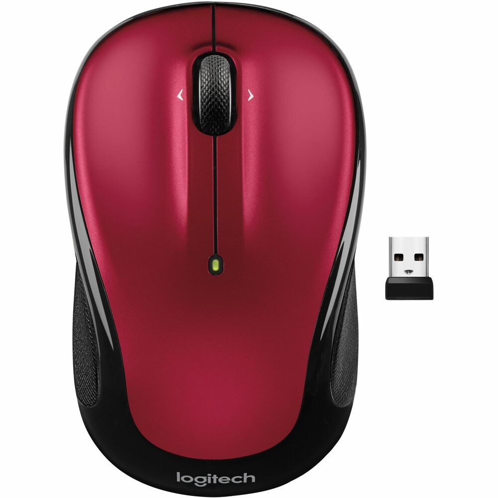 LOG910006830 - Compact, portable, M325S Wireless Mouse features micro-precise scrolling and a tilt wheel for enhanced speed and accuracy. Comfortable, contoured shape follows the natural curve of your hand and is perfect for both right-handed and left-handed scrollers. Compact construction fits easily in your bag to work on-the-go. Easy-to-use design is compatible with all main operating systems (Windows, macOS, Linux and Chromebook) and is ready to work in seconds. Plug the receiver into your computer for a reliable connection up to 10 meters away from your device. Long-lasting, AA battery (included) stays powered up to 18 months without changing thanks to the on/off switch and auto-sleep, power-saving mode.