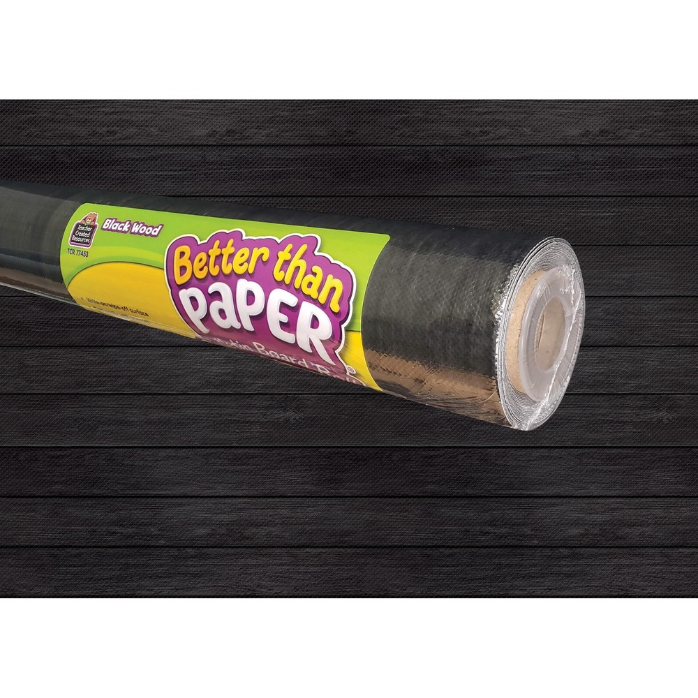 TCR77453 - Revolutionary Bulletin Board Roll creates beautiful backdrops quickly and easily. Lightweight material prevents wrinkles and tears for easy hanging. Durable, write-on/wipe-off surface can be used again and again. Sturdy construction allows you to attach border trim, accents, posters and student work with staples or tape.