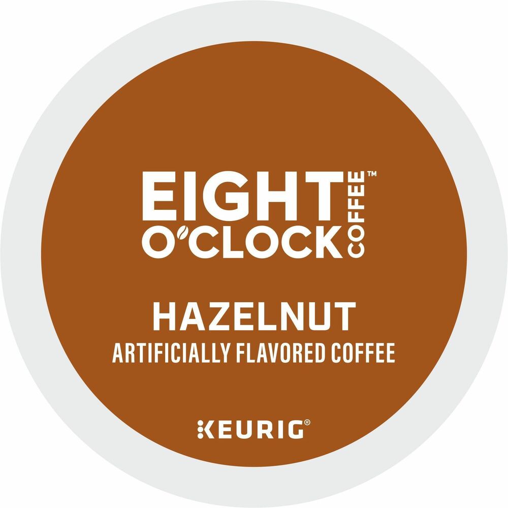 GMT0633 - Eight O'Clock Hazelnut Coffee delivers a supremely rich, hazelnut flavor infused into a distinctive blend of 100 percent Arabica coffee beans. Lightly roasted with a mild, satisfying flavor, this delicious, medium roast makes your morning routine a little easier. Premium, caffeinated coffee comes in airtight, recyclable K-Cups for single-cup brewing systems. K-Cups are easy to use. Simply shake and insert into your Keurig coffee brewer for a delicious cup of coffee.