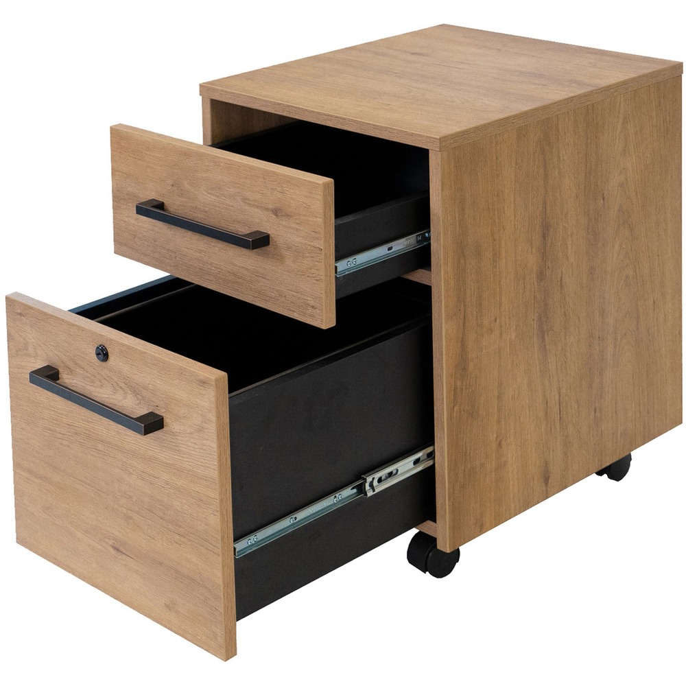 Martin Mason Monarca Laminate Unit - 26" Height x 18" Width x 12" Depth - Total Drawer(s): 1 - Finish: Monarca Natural - 1 Each