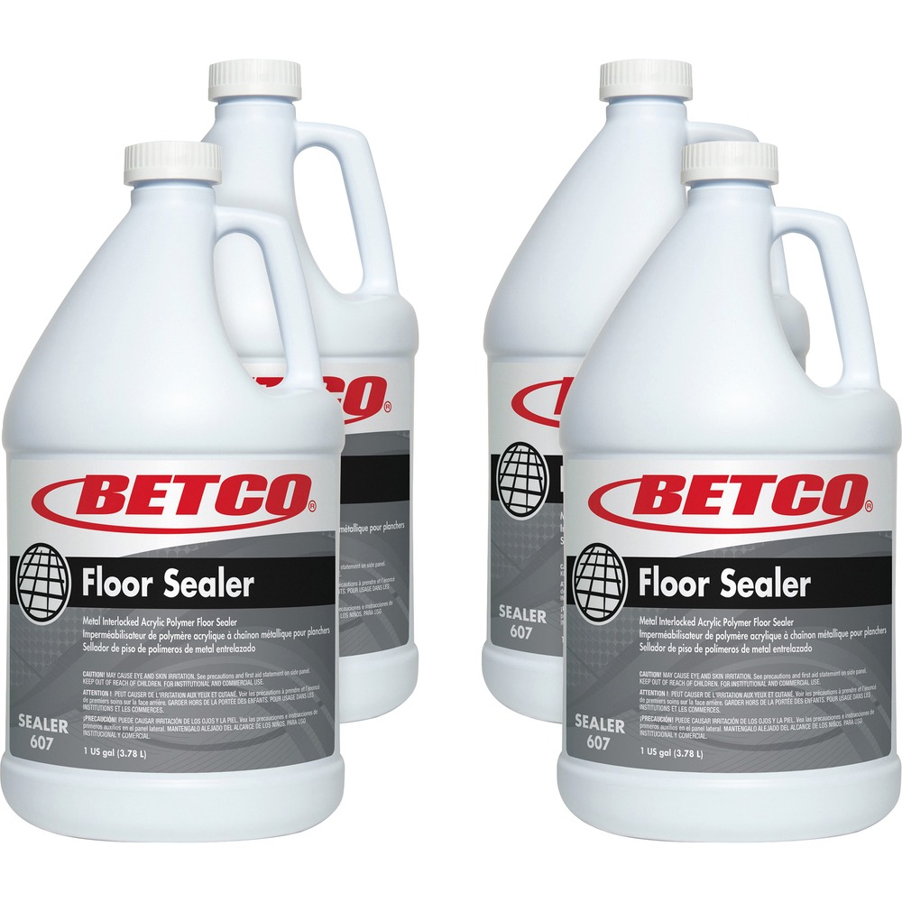 BET6070400CT - Use this metal-interlocked, acrylic polymer, floor sealer as a uniform base coat to protect floors for years. This acrylic sealer is perfect for providing worn and damaged floor tiles a smooth surface for floor finish application. Acrylic polymer provides long-lasting protection. It will not yellow or powder. High gloss enhances the appearance of the finish. Hard, durable and detergent-resistant, Floor Sealer can be used on all types of resilient tile and terrazzo floors. It is also compatible with all water-based finishes. Sealer covers 1,500 to 2,000 square feet per gallon.