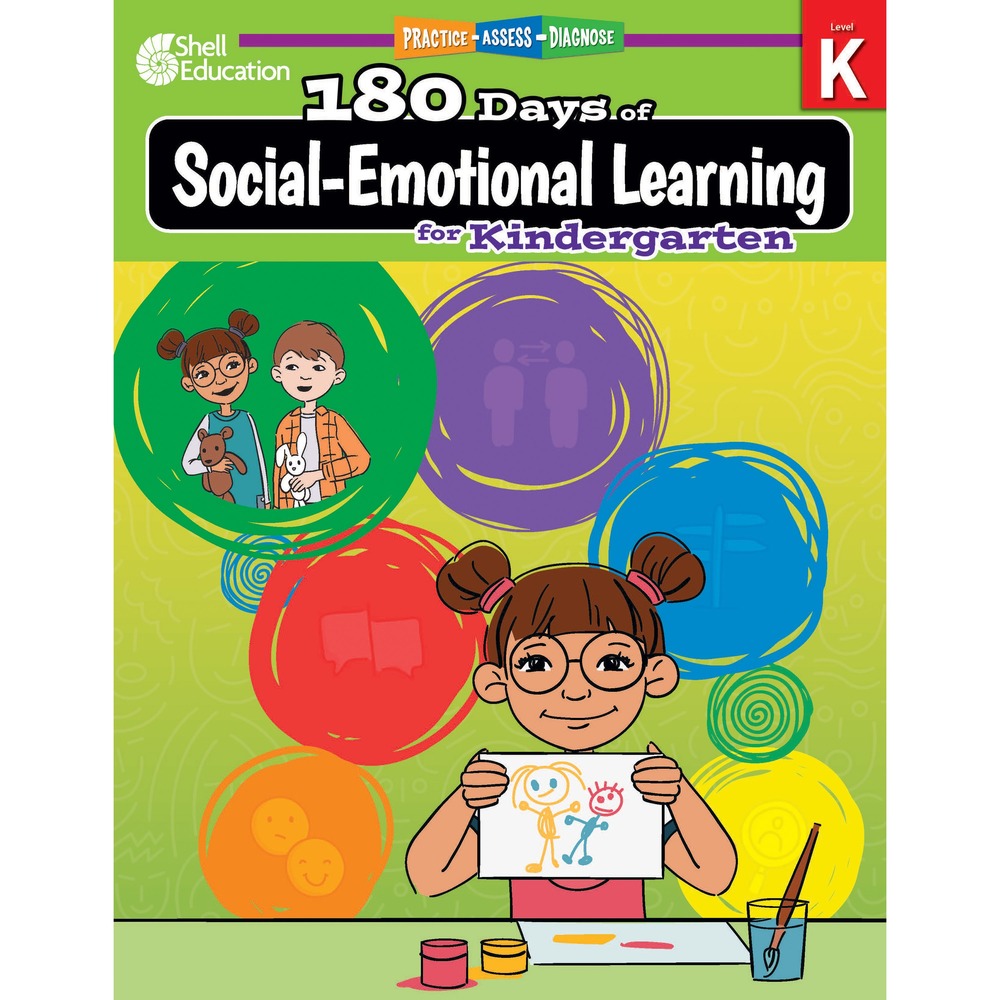 SHL126956 - 180 Days of Social and Emotional Learning (SEL) Workbook is an effective workbook that provides daily SEL activities to help students explore emotions, actions, relationships and decision-making. Daily activities connect to CASEL competencies, mindfulness and affective education initiatives. Workbook supports at-home learning, whole-class instruction or small group learning for a quick, easy experience. Students build self-awareness, analyze relationships, discover diverse perspectives and apply what they have learned. Fiction and nonfiction text creates self-reflection and growth. Activities are great for homeschooling, reinforcing learning at school and building connections between home and school.