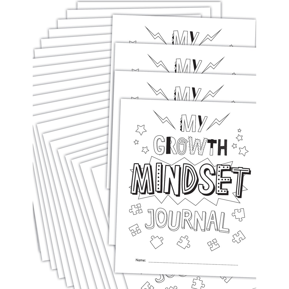 TCREP62151 - Students create their own book and reflect on their growing mindset using My Own Books: My Growth Mindset. Color the cover to make it your own. Teachers can track their classes' writing and growth throughout the year to witness their writing and emotional growth progress.