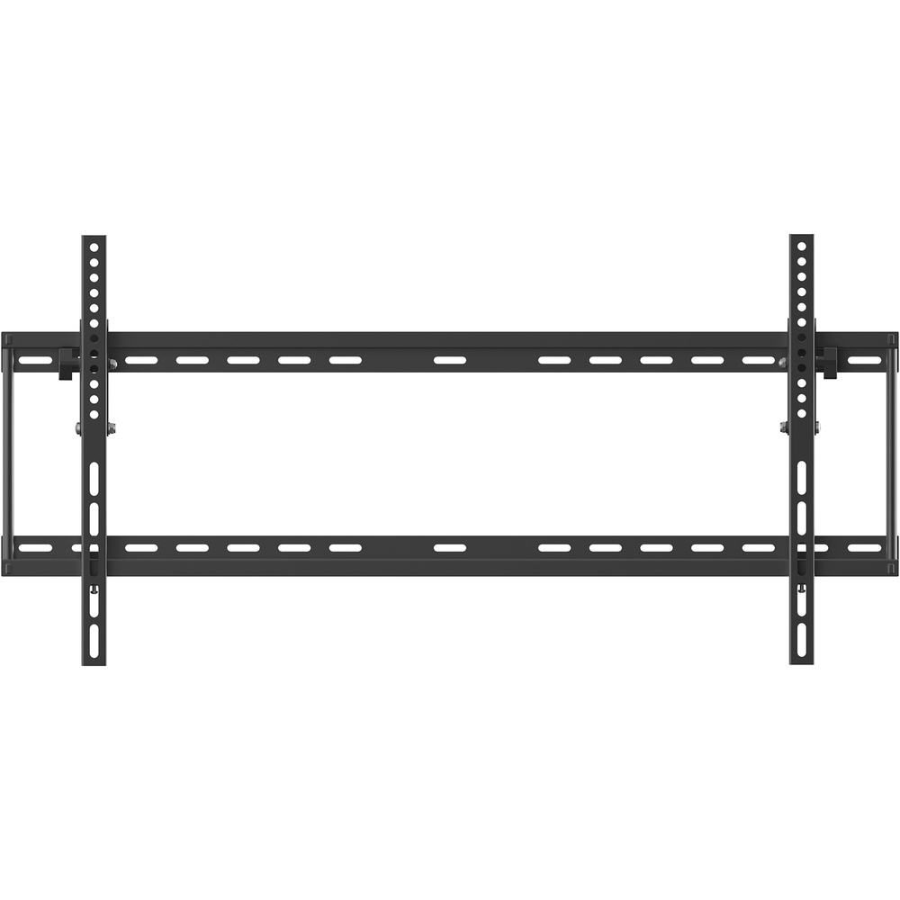 RCLRLTM - Low-profile, heavy-duty, extra-large Tilt TV Wall Mount is constructed with thick-gauge steel for a strong, stable mounting system. TV mounts 2" from the wall for sleek, unobtrusive installation. Wall mount fits TV screens 42" to 90" that offer a maximum weight of 150 lb. Universal design fits all VESA and non-VESA patterns up to 800 x 400mm. Tilt TV up to 10 degrees for the optimal viewing angle. Open-bracket design provides easy cable and routing access. Mount on a variety surfaces including wood studs, metal studs or concrete, brick and stone walls. Wall bracket can be attached to two studs to ensure your TV stays secure. All hardware is included to easily mount the bracket on the wall and the interface arms to your TV. Interface arms are included with necessary bolts and spacers.