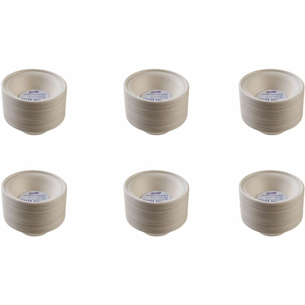 GJO10233CT - Disposable bowls provide a fast, simple way to clean up after any meal. Strong material is durably constructed to prevent bending during use. Eco-friendly design offers a responsible solution for your everyday dining needs. Plates are perfect for breakrooms, special events, office lunches and more. Made of sugarcane, these compostable bowls are ASTM D6868 compliant and do not contain any harmful PFAS chemicals.