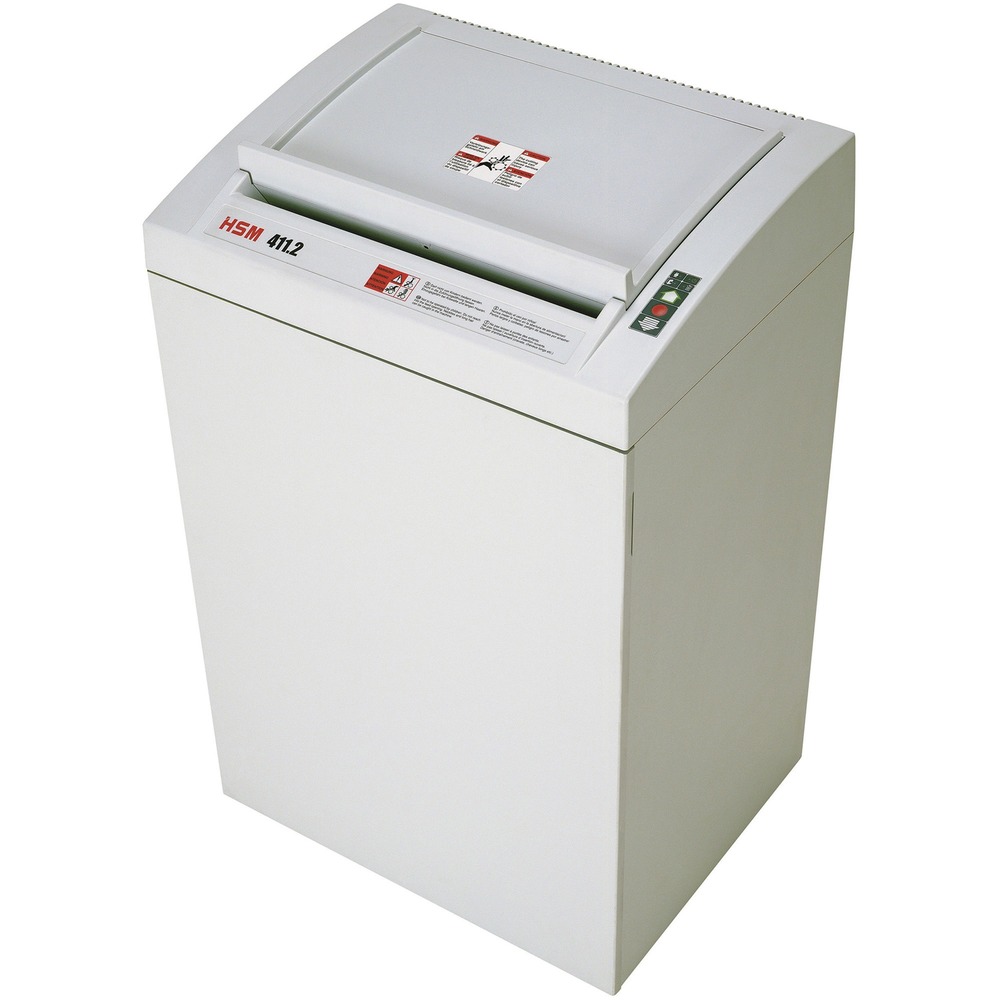 HSM1564173O - Classic Shredder with an external oiler is specially developed to satisfy the needs of government agencies and those who need the highest security precautions. Induction-hardened, solid steel cutting rollers are highly durable to easily cope with staples and paper clips. The powerful motor ensures a high cutting capacity and reliable continuous operation. Automatic return eliminates paper jams and ensures a smooth operation. Integrated light barrier automatically starts the device when paper is introduced into the feed and automatically stops it after shredding is complete. Smooth-rolling casters allow you to easily transport this shredder from room to room. After opening the door, the removable, reusable collecting bag can be easily removed and emptied.