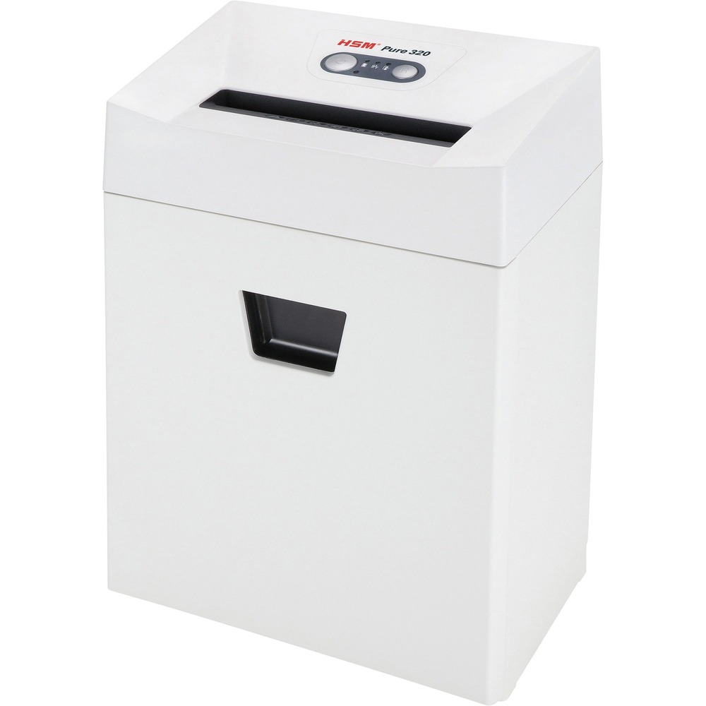 HSM2333113 - This timeless, Cross-Cut Shredder with a 9-sheet capacity is quiet in operation and a great asset to any small office. Hardened steel cutting rollers easily cope with staples and paper clips. Intelligent, energy-saving management system saves energy due to the sleep mode and automatic shutdown when the document shredder is not in use. Paper feed with overload protection reduces paper jams and sustains the high throughput of paper. A slight pressure on the safety element immediately stops the feed and prevents unintentional entry into the machine. Integrated light barrier automatically starts the device when paper is introduced into the feed and automatically stops it after shredding is complete. Quiet operation minimizes noise development to prevent distracting others in quiet locations. Inspection window allows you to monitor the fill level of the waste bin to prevent overfilling. Separate collection bag means that shredded material can be sorted and separated for easy recycling.