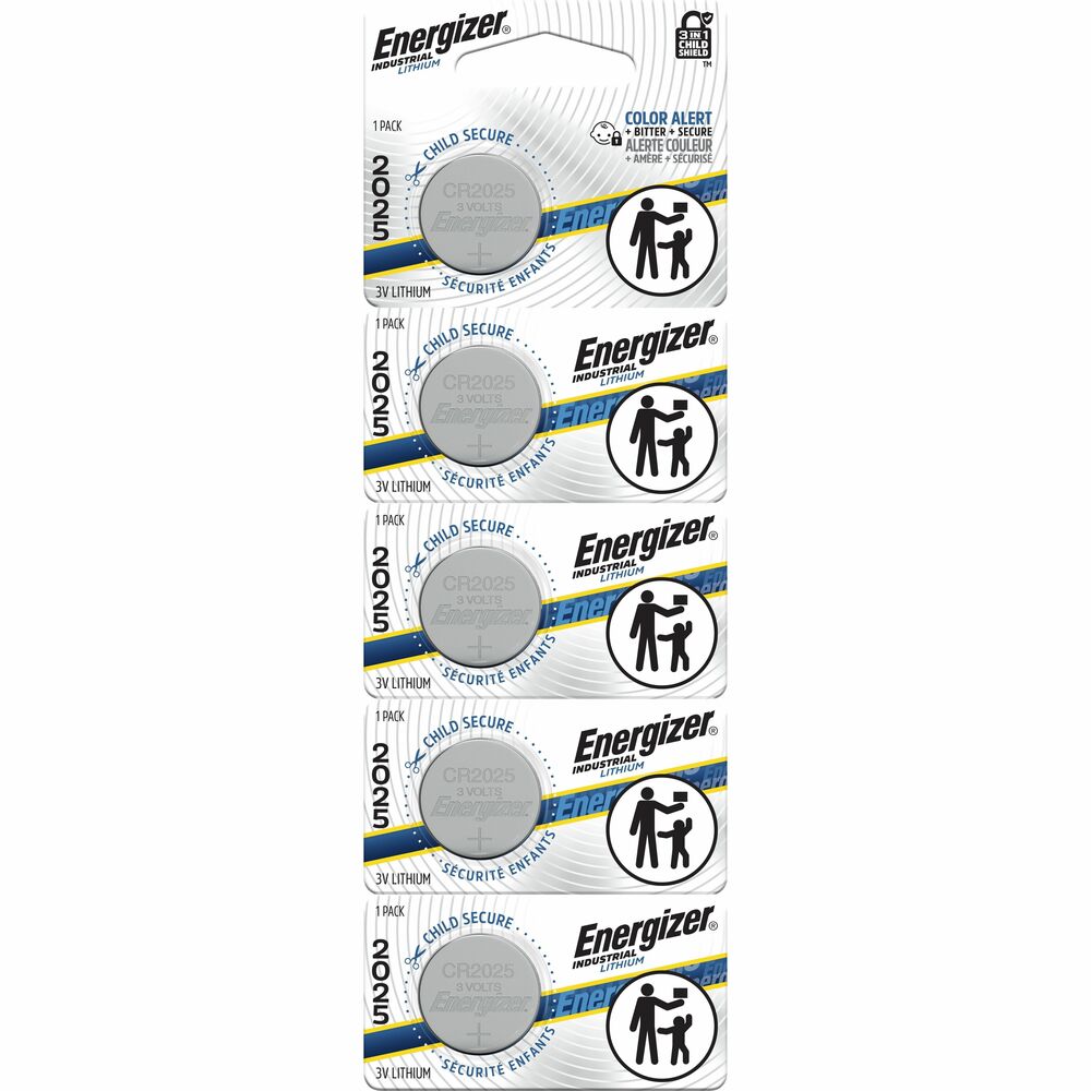 EVEECRN2025 - Industrial 2025 Lithium Batteries deliver the power your specialty professional devices need whether working in construction, facility maintenance, medical center, business office or classroom. They are 100 percent leakproof in normal usage. They operate in work-site temperatures ranging from negative 40 to 140 degrees Fahrenheit. Because these coin batteries hold their power with up to 10 years of shelf life, you won't have device downtime. When work depends on digital thermometers, glucose monitors, laser pointers and more, you can rely on the power and protection of these Industrial 2025 Lithium Batteries. More from the Manufacturer