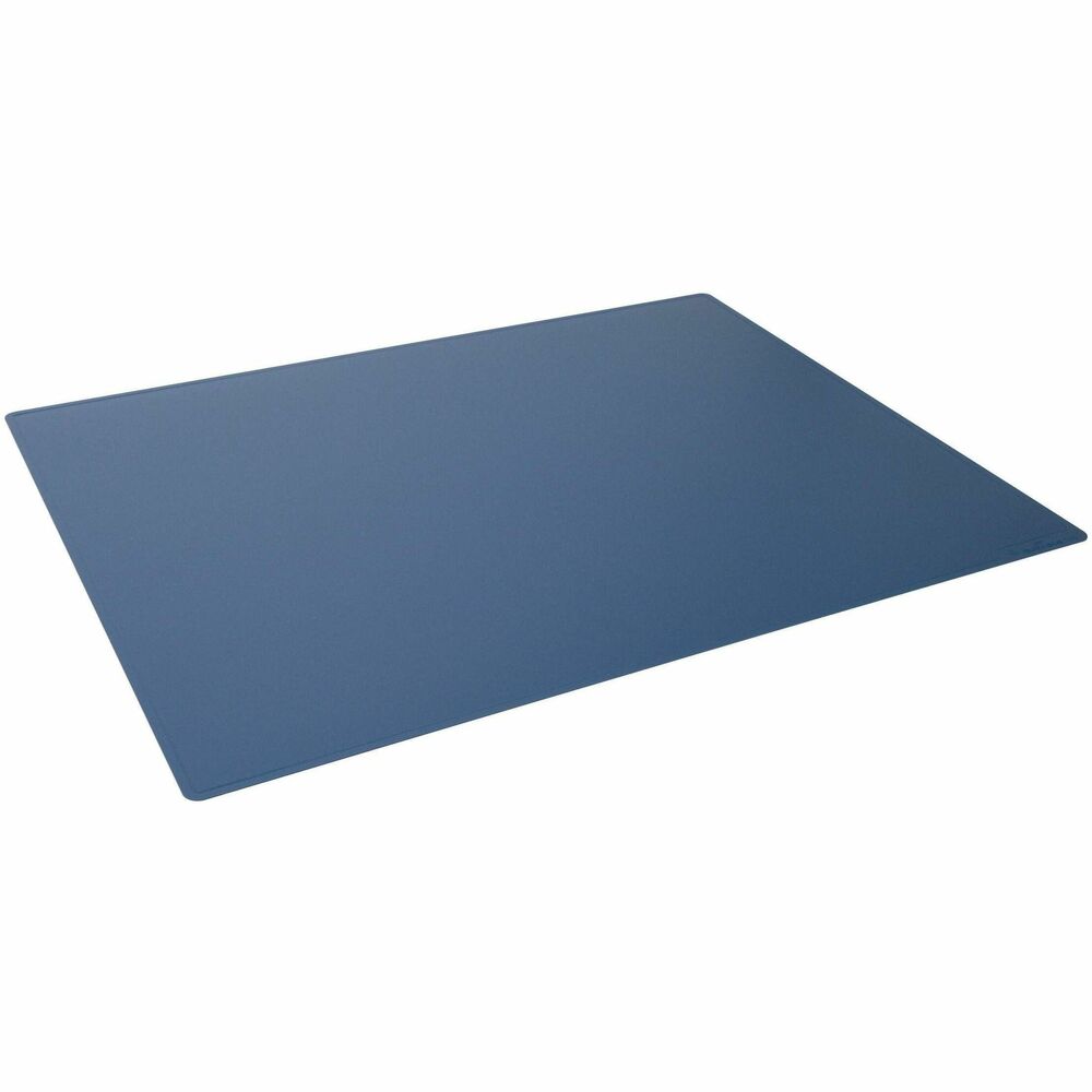 DBL713307 - Clear surface allows viewing notes and reminders underneath while working. Matte finish reduces glare from overhead lighting to protect eyes from strain. Protects desk from scratches, spills, and everyday wear. Textured non-slip bottom provides a stable and secure work surface. Suitable for all desk types, including wood, metal, and glass, for home or office use. 25.6 × 19.7 in. Dark blue. More from the Manufacturer