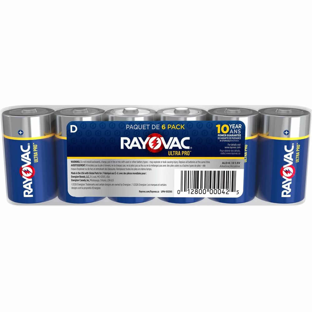RAYALD6 - Engineered for professional use, Ultra Pro D Batteries are long-lasting - plain and simple. These alkaline batteries perform in high-use equipment like flashlights and wireless devices. The packaging is easy to open and helps protect and organize the batteries so they're ready when you need them. With a 10-year shelf life, you can depend on Ultra Pro for the long haul. More from the Manufacturer