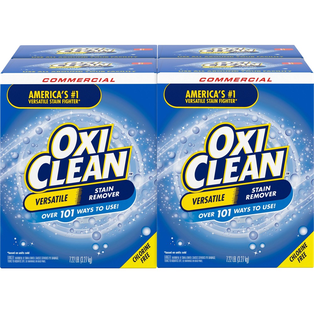 CDC00069CT - OxiClean Versatile Stain Remover is the answer to almost every stain-fighting need you have - in laundry and beyond. When used as directed, its oxygen-based, water-activated formula safely gets tough dirt and grime out of clothes, carpets and nearly any surface in your home. Use as a presoak for your laundry before you wash your clothes. Add a scoop to every load. It works in both High Efficiency (HE) and non-HE washing machines to get your clothes extra clean. Dissolve OxiClean versatile powder in water and blot away carpet and upholstery stains. Make a solution and pretreat with a squeeze bottle (not included) to remove stains on contact. Stain remover is chlorine-free and color-safe.