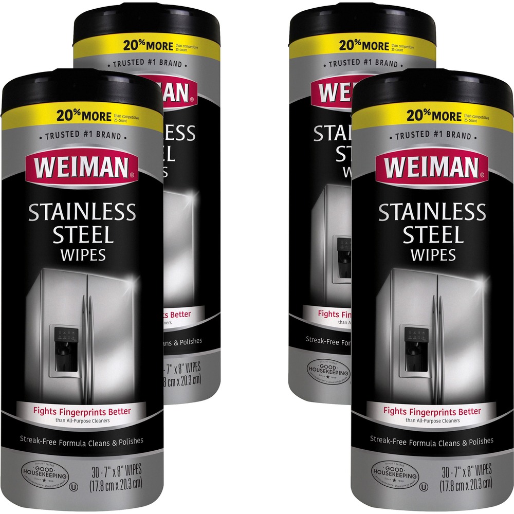 WMN92ACT - Stainless steel wipes provide a brilliant, streak-free shine to clean and protect your stainless steel appliances. In addition to cleaning and polishing, its multipurpose formula also protects surfaces by leaving a shiny, protective barrier that resists fingerprints and repels dust and dirt. Premoistened wipes can be applied directly onto stainless steel surfaces for immediate cleaning. They are perfect for cleaning refrigerators, dishwashers, ovens, stoves, grills and more.
