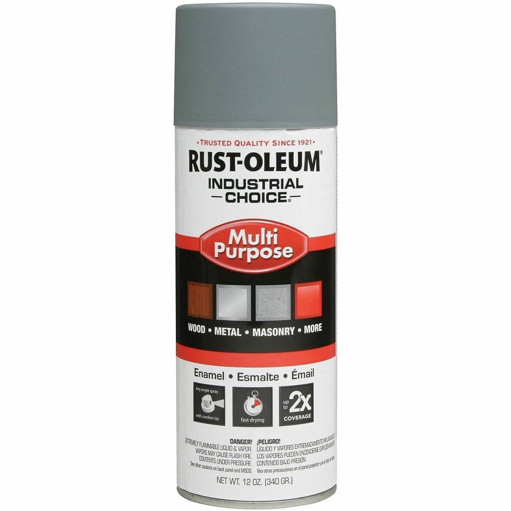 RST1680830V - Achieve fast, high-quality color with Industrial Choice Enamel Spray Paint. Enamel paint provides up to twice the coverage, spraying more area in less time with fewer cans. Oil-based coating delivers a long-lasting finish that looks great and resists everyday wear-and-tear. Formula dries to the touch in 12 minutes. Paint is perfect for a variety of indoor/outdoor, industrial-maintenance projects including tools, motors, furniture, equipment, color-coding, lockers, ladders and more. Extra-wide comfort nozzle prevents finger fatigue and sprays from any angle - even upside down.